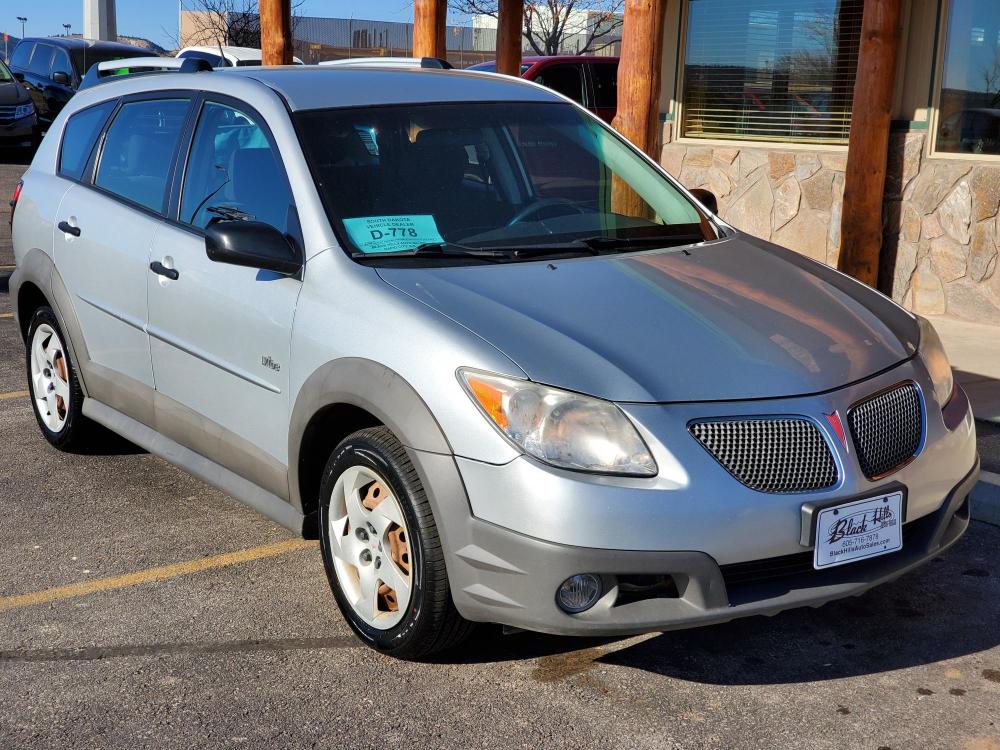 2007 Silver Pontiac Vibe (5Y2SL65867Z) with an 1.8L 4Cyl VVT engine, 5-Speed Manual transmission, located at 1600 E Hwy 44, Rapid City, SD, 57703, (605) 716-7878, 44.070232, -103.171410 - Photo #0