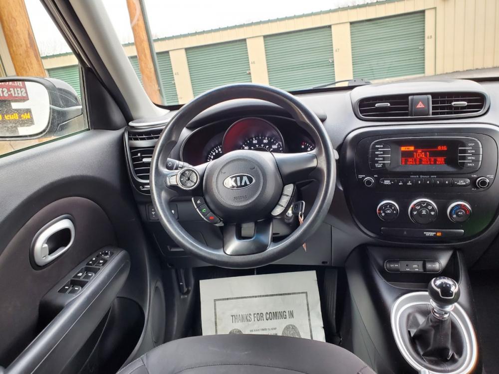 2016 Black Kia Soul (KNDJN2A23G7) with an 1.6L 4Cyl engine, 6-Speed Manual transmission, located at 1600 E Hwy 44, Rapid City, SD, 57703, (605) 716-7878, 44.070232, -103.171410 - Photo #12