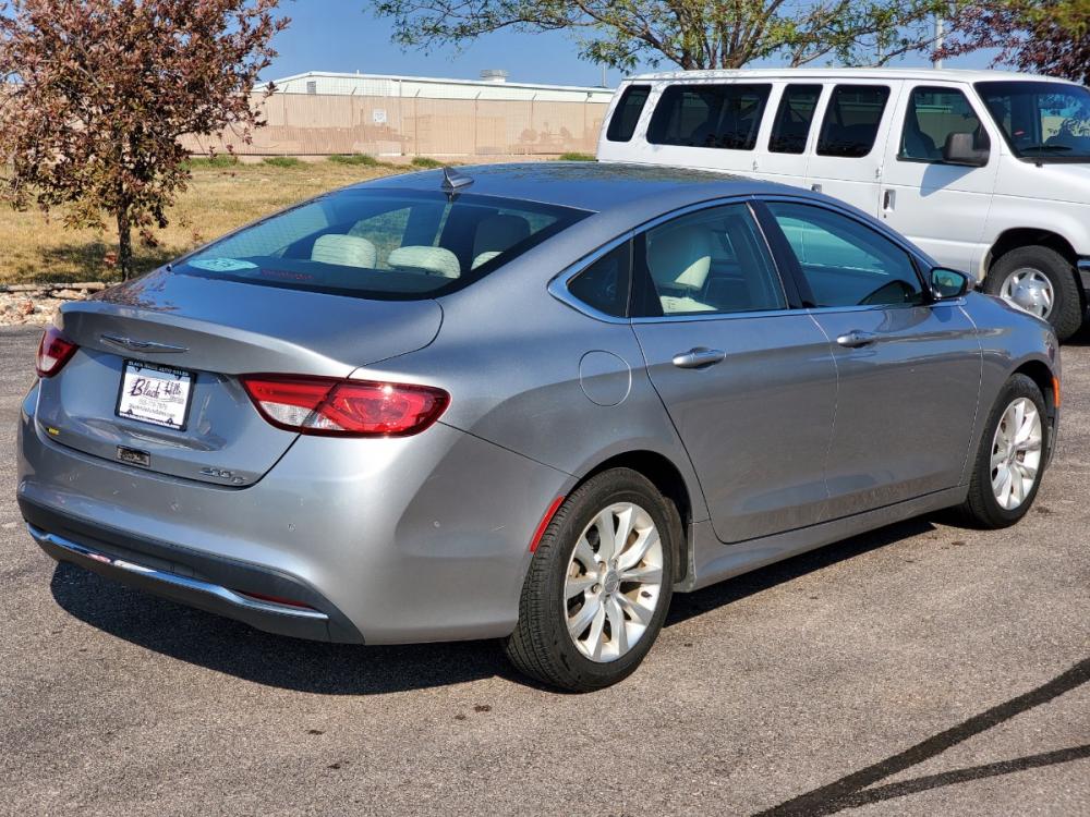 2015 Silver Chrysler 200 C (1C3CCCCB0FN) with an 2.4L 4 Cyl Multiair engine, 9-Speed Automatic transmission, located at 1600 E Hwy 44, Rapid City, SD, 57703, (605) 716-7878, 44.070232, -103.171410 - Photo #5