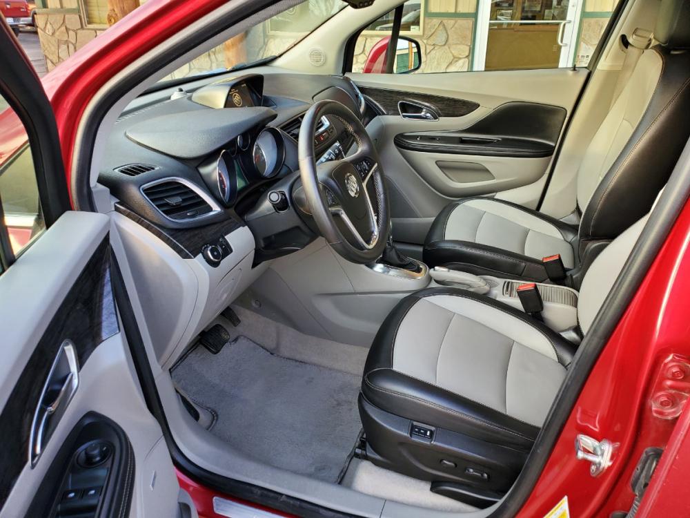 2016 Red Buick Encore Premium (KL4CJHSBXGB) with an 1.4L 4 Cyl Ecotec Turbo VVT DOHC engine, 6-Speed Automatic Electronically Controlled with Overdrive transmission, located at 1600 E Hwy 44, Rapid City, SD, 57703, (605) 716-7878, 44.070232, -103.171410 - Photo #9