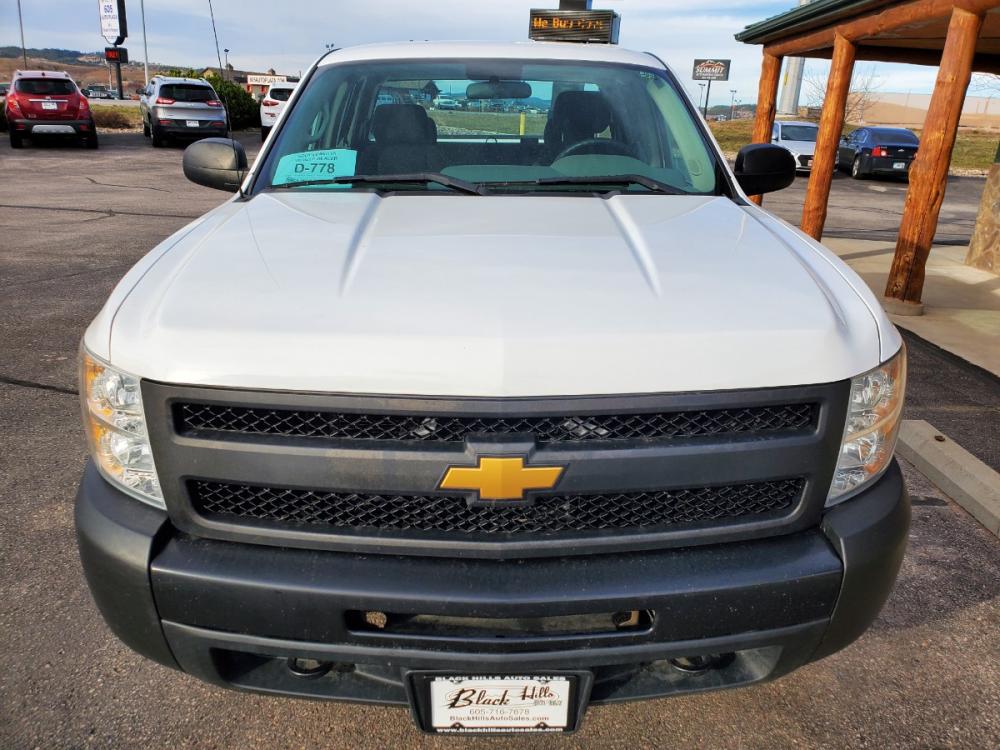 2013 White /Black Chevrolet Silverado 1500 (1GCRKPEA7DZ) with an 4.8L V-8 Vortec VVT SFI engine, 4-Speed Automatic, electronically controlled transmission, located at 1600 E Hwy 44, Rapid City, SD, 57703, (605) 716-7878, 44.070232, -103.171410 - Photo #1