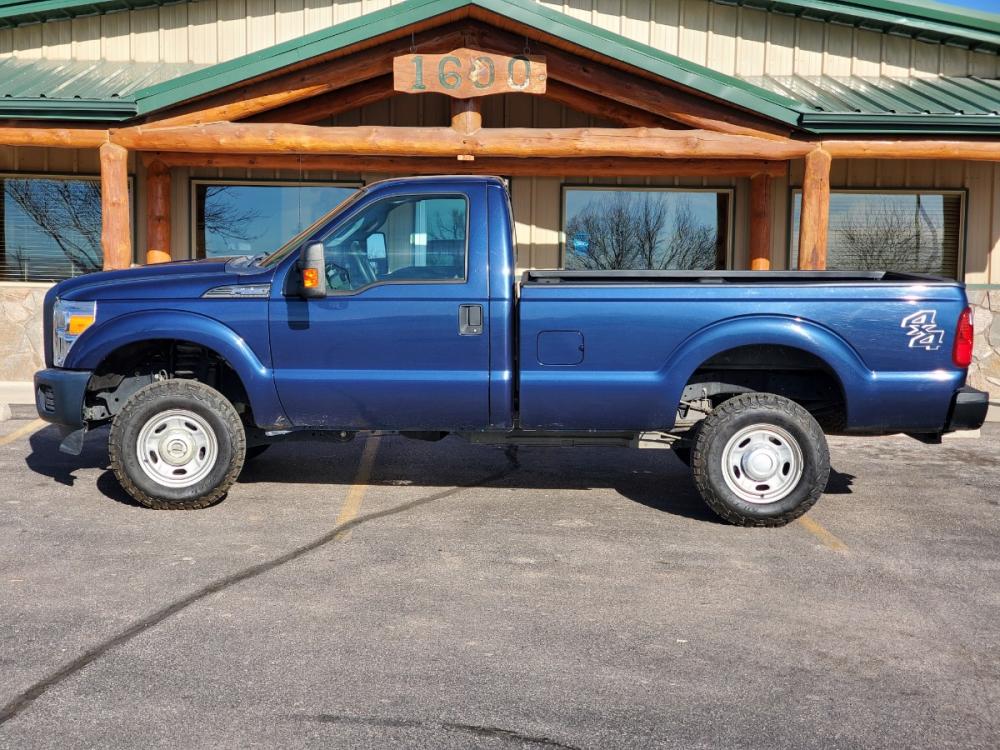 2014 Blue Ford F250 XL (1FTBF2B6XEE) with an 6.2L V8 SOHC EFI engine, 6-Speed Torqshift Automatic w/ OD transmission, located at 1600 E Hwy 44, Rapid City, SD, 57703, (605) 716-7878, 44.070232, -103.171410 - Photo #3