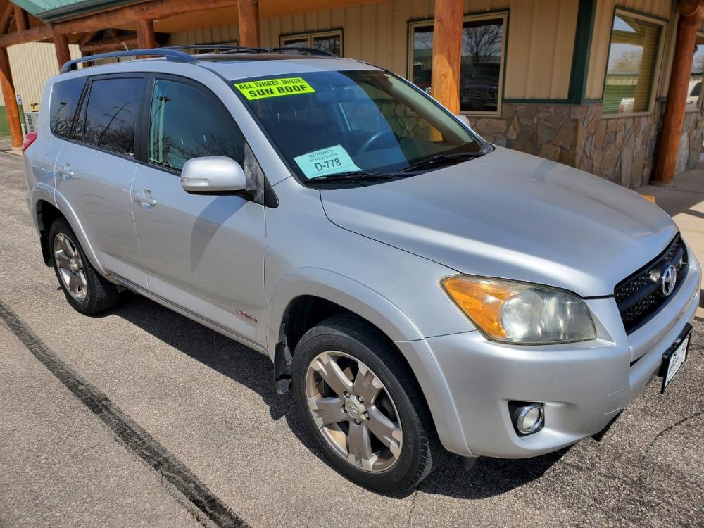 2010 Silver Toyota Rav4 Sport (JTMRK4DV1A5) with an 3.5L V-6 engine, 5-Speed Automatic transmission, located at 1600 E Hwy 44, Rapid City, SD, 57703, (605) 716-7878, 44.070232, -103.171410 - Photo #0