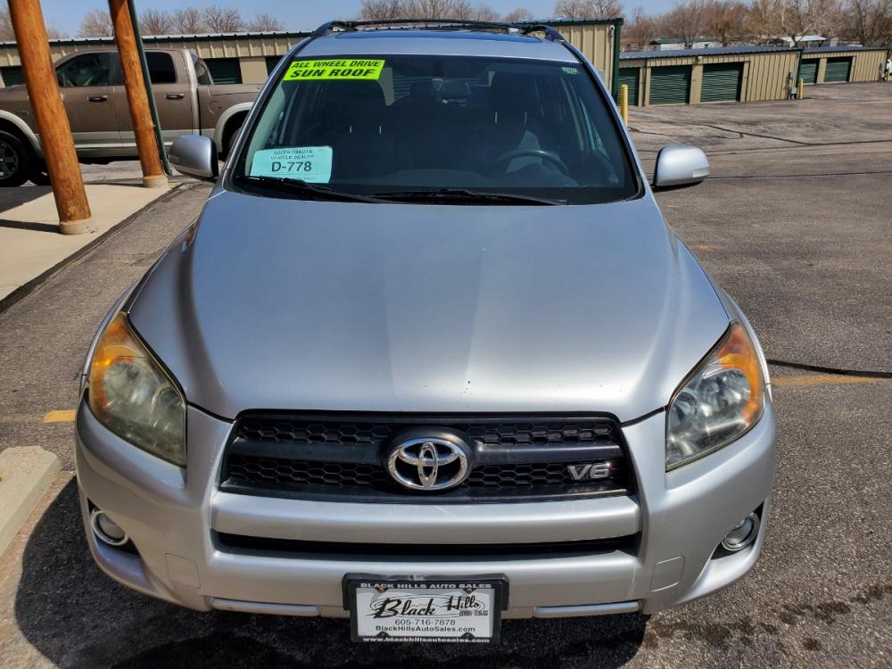 2010 Silver Toyota Rav4 Sport (JTMRK4DV1A5) with an 3.5L V-6 engine, 5-Speed Automatic transmission, located at 1600 E Hwy 44, Rapid City, SD, 57703, (605) 716-7878, 44.070232, -103.171410 - Photo #1
