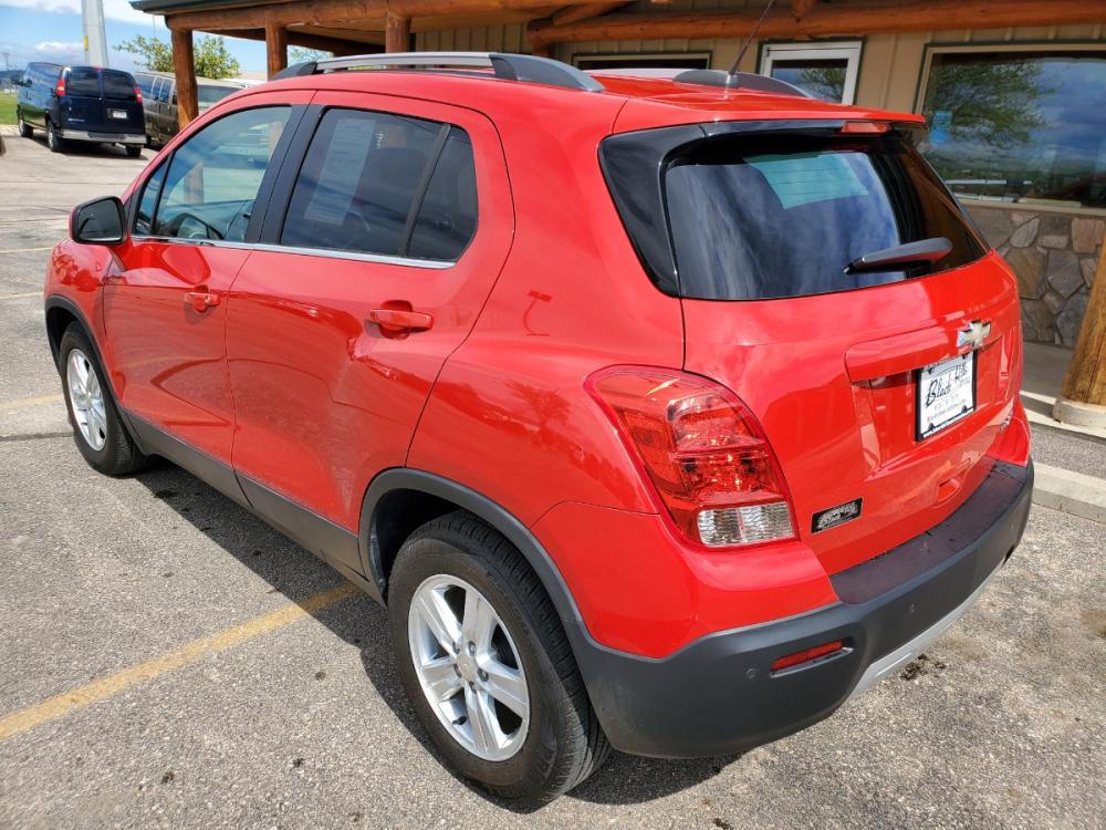 2015 Red Chevrolet Trax LT (3GNCJLSB5FL) with an 1.4L Ecotec Turob Variable Valve Timing Sequential MFI engine, 6-Speed Automatic transmission, located at 1600 E Hwy 44, Rapid City, SD, 57703, (605) 716-7878, 44.070232, -103.171410 - Photo #5