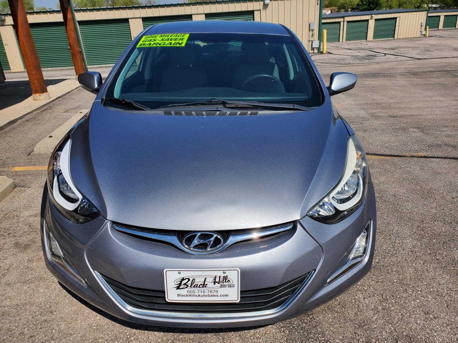 2015 Gray /Gray Hyundai Elantra SE (5NPDH4AE0FH) with an 1.8L 4 Cyl engine, 6-Speed Automatic transmission, located at 1600 E Hwy 44, Rapid City, SD, 57703, (605) 716-7878, 44.070232, -103.171410 - Photo #1
