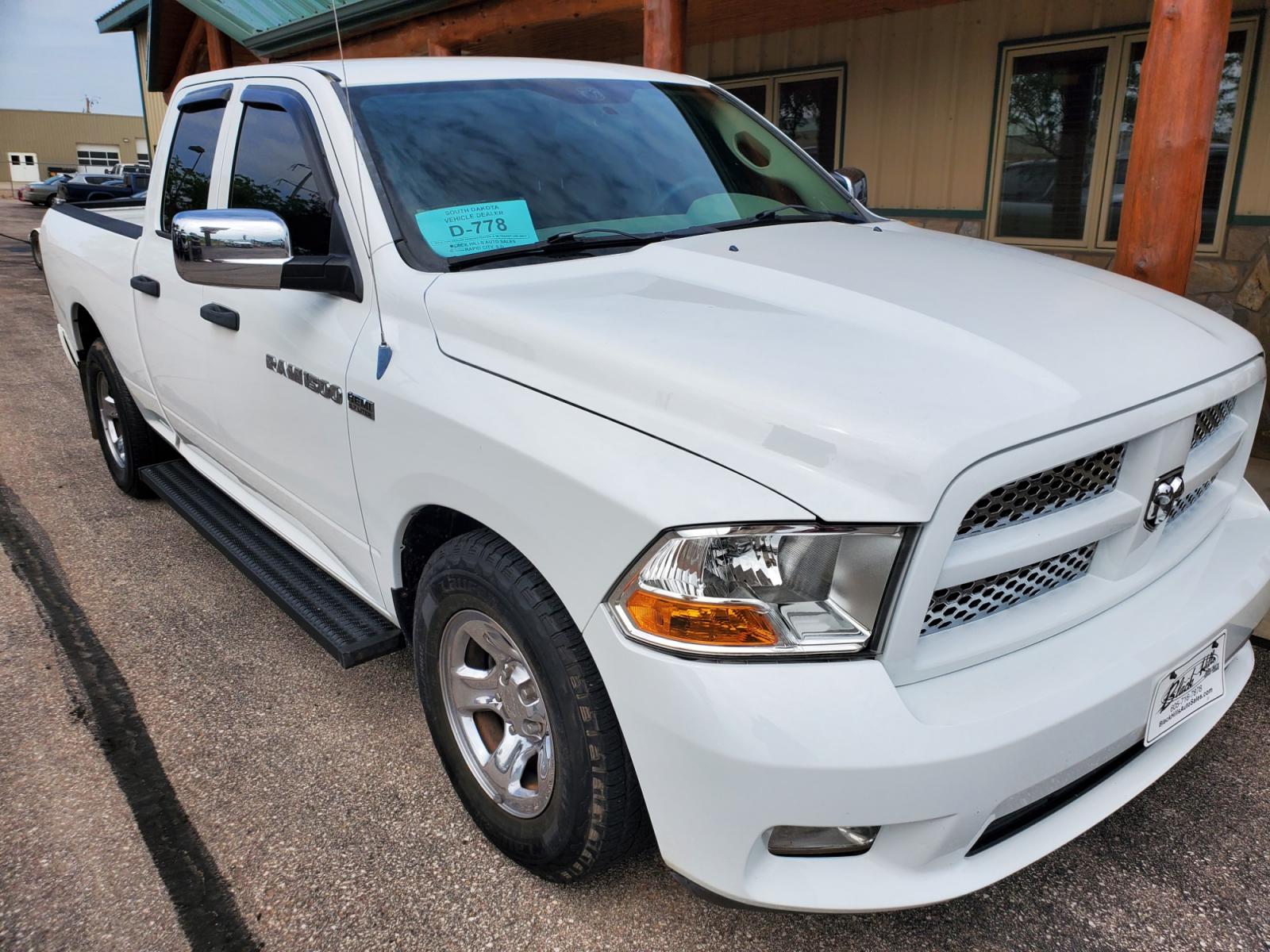 2012 White Ram 1500 Express (1C6RD6FT3CS) with an 5.7L V8 HEMI Multi-Displacement VVT engine, 6-Speed Automatic transmission, located at 1600 E Hwy 44, Rapid City, SD, 57703, (605) 716-7878, 44.070232, -103.171410 - Photo #0