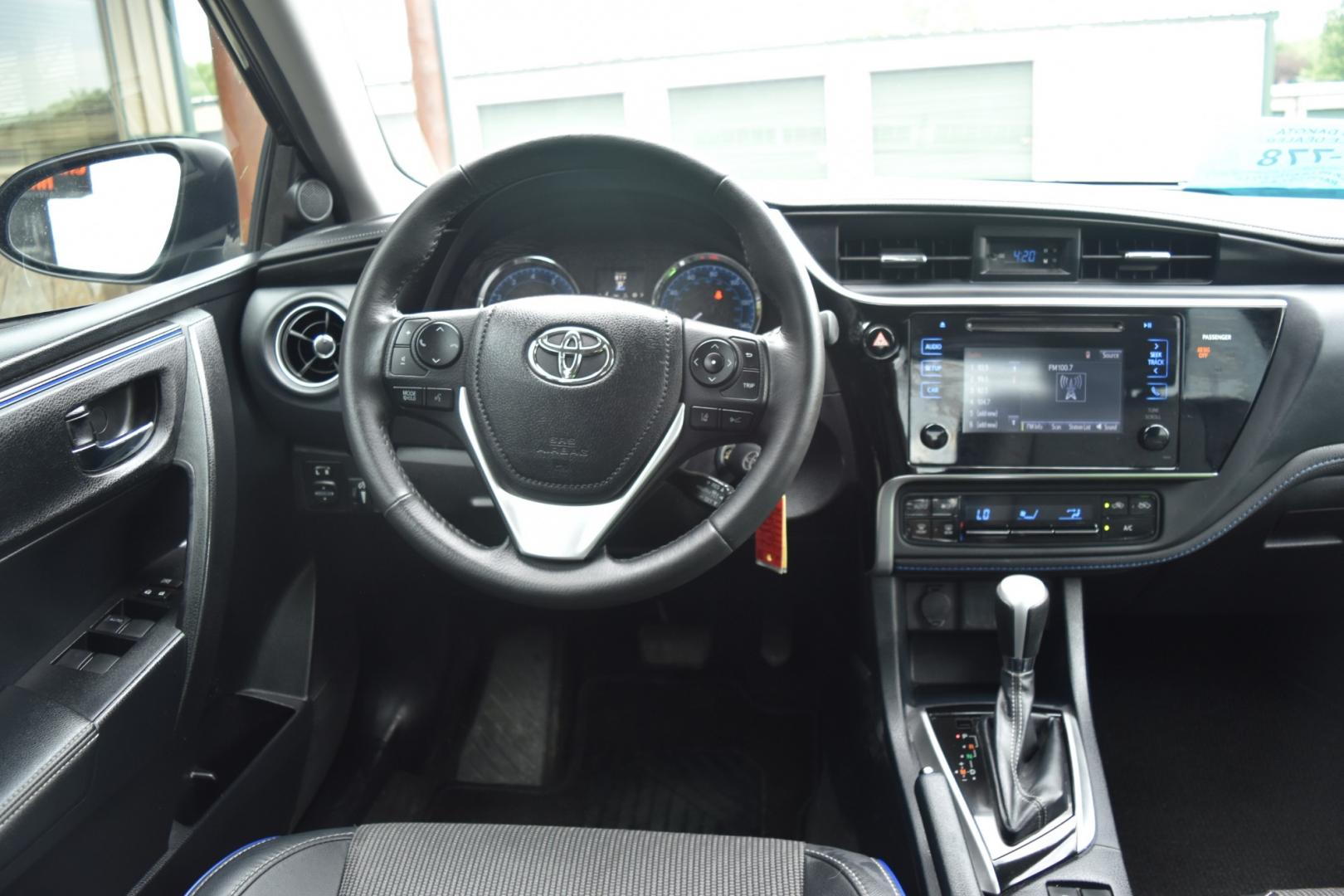 2017 Black Toyota Corolla SE (2T1BURHE5HC) with an 1.8L 4 Cyl engine, AV-S7 Automatic transmission, located at 1600 E Hwy 44, Rapid City, SD, 57703, (605) 716-7878, 44.070232, -103.171410 - Photo#12