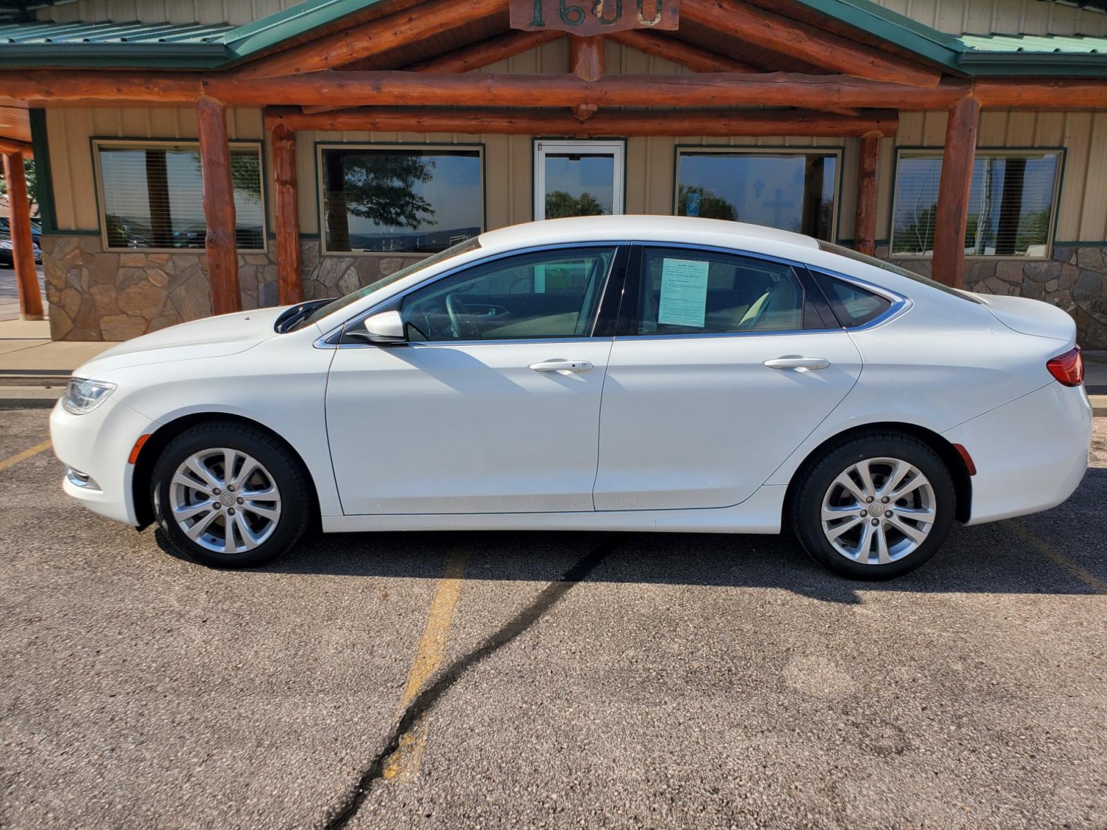 2016 White /Beige Chrysler 200 Limited (1C3CCCAB0GN) with an 2.4L 4 Cyl Multiair engine, 9-Speed Automatic transmission, located at 1600 E Hwy 44, Rapid City, SD, 57703, (605) 716-7878, 44.070232, -103.171410 - Photo #2