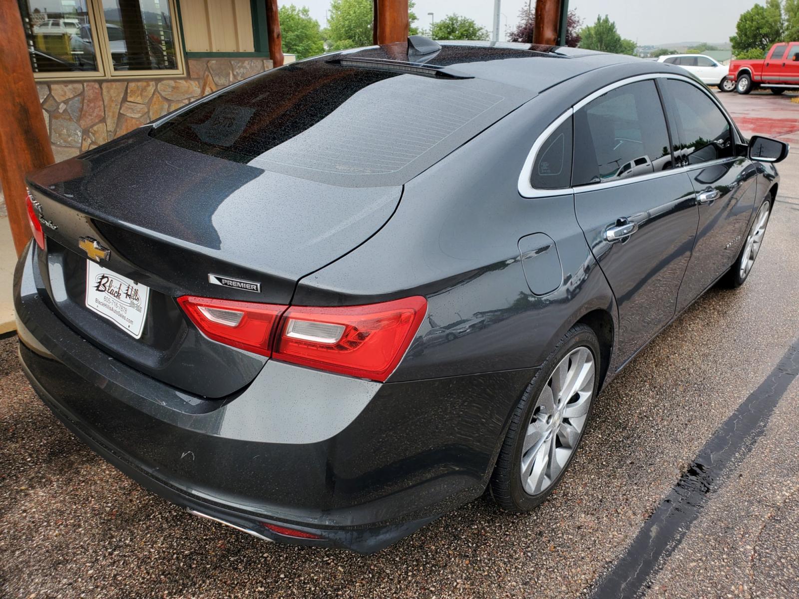 2017 Gray /Black Chevrolet Malibu Premier (1G1ZH5SX9HF) with an 2.0L 4 Cyl Turbo DOHC SIDI engine, 9-Speed Automatic transmission, located at 1600 E Hwy 44, Rapid City, SD, 57703, (605) 716-7878, 44.070232, -103.171410 - Photo #5