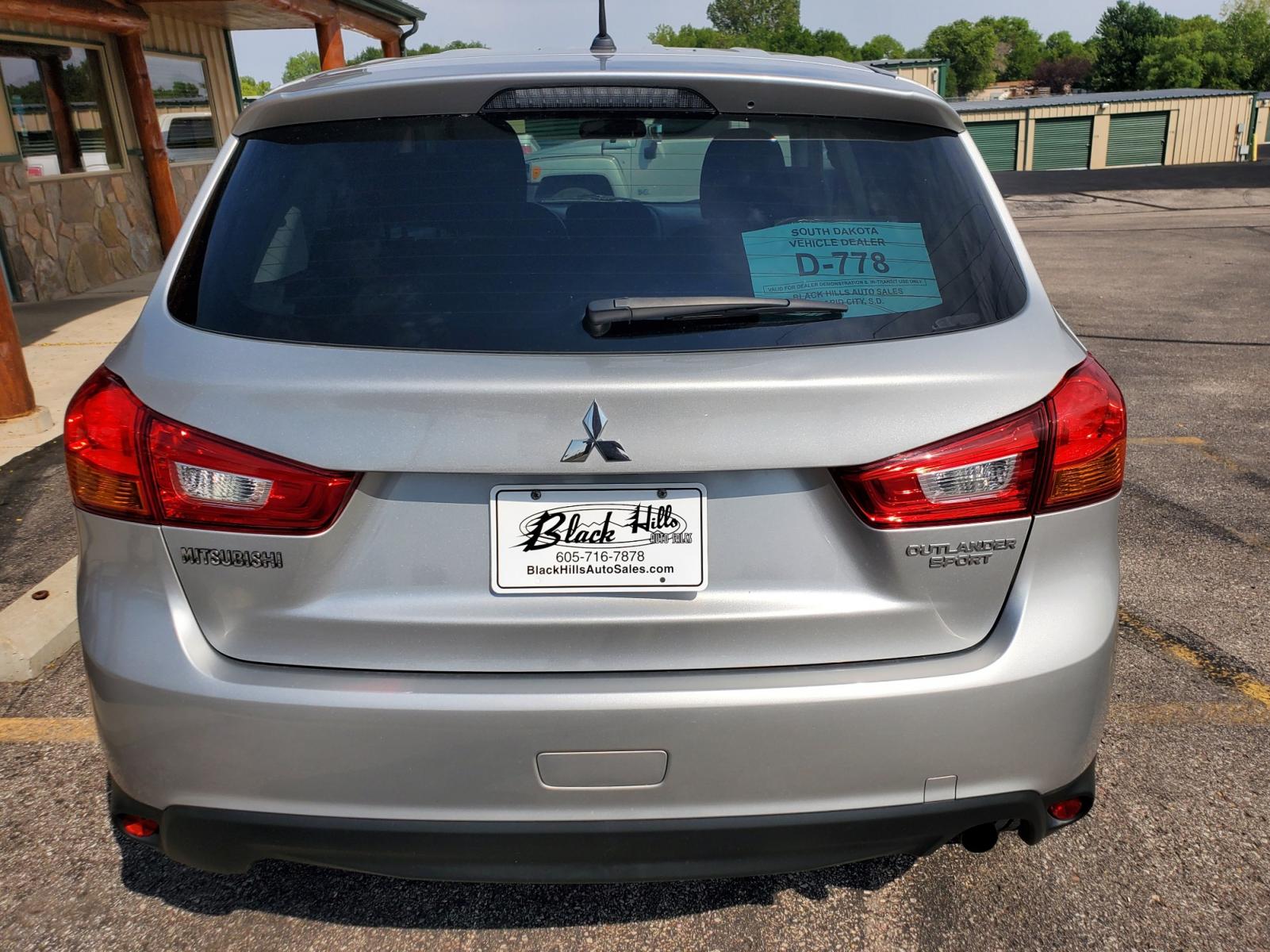 2015 Silver Mitsubishi Outlander Sport ES (4A4AR3AU4FE) with an 2.0l 4 Cyl engine, 6-Speed CVT w/ Overdrive transmission, located at 1600 E Hwy 44, Rapid City, SD, 57703, (605) 716-7878, 44.070232, -103.171410 - Photo #6
