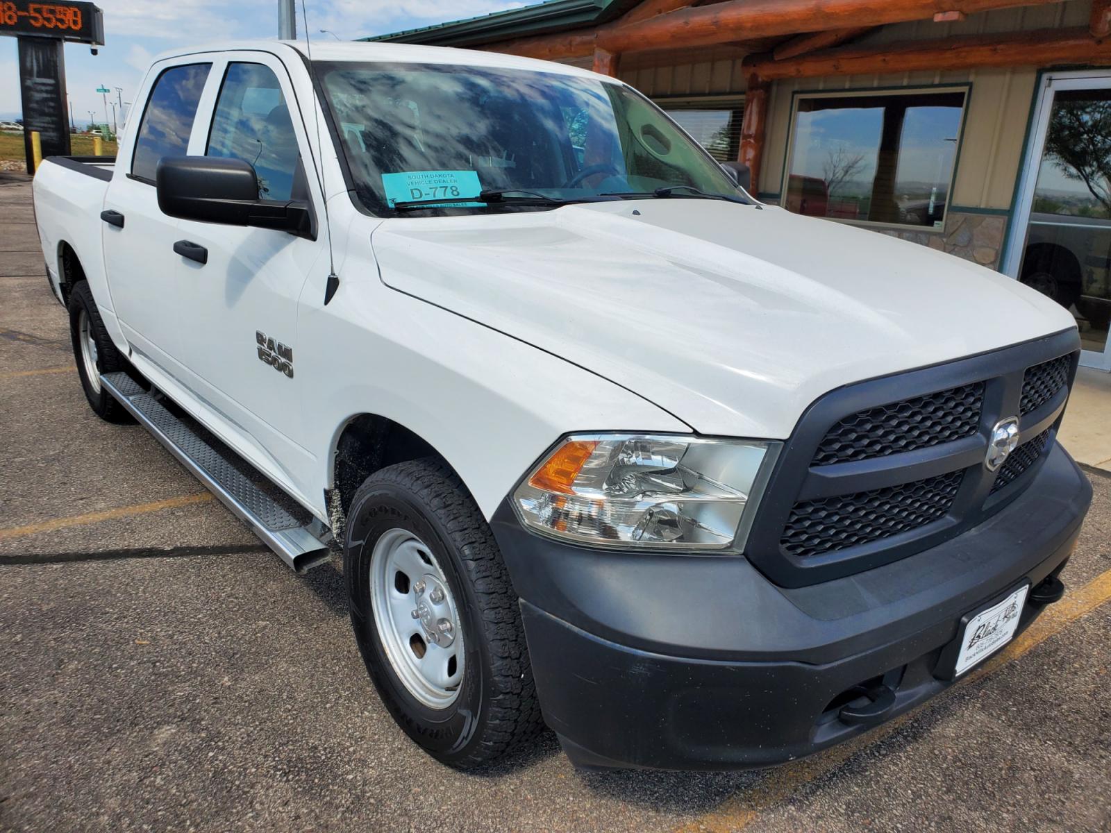 2014 White /Gray Ram 1500 Tradesman (1C6RR7KG2ES) with an 3.6L V-6 24V VVT engine, 8-Speed Automtic transmission, located at 1600 E Hwy 44, Rapid City, SD, 57703, (605) 716-7878, 44.070232, -103.171410 - Photo #0