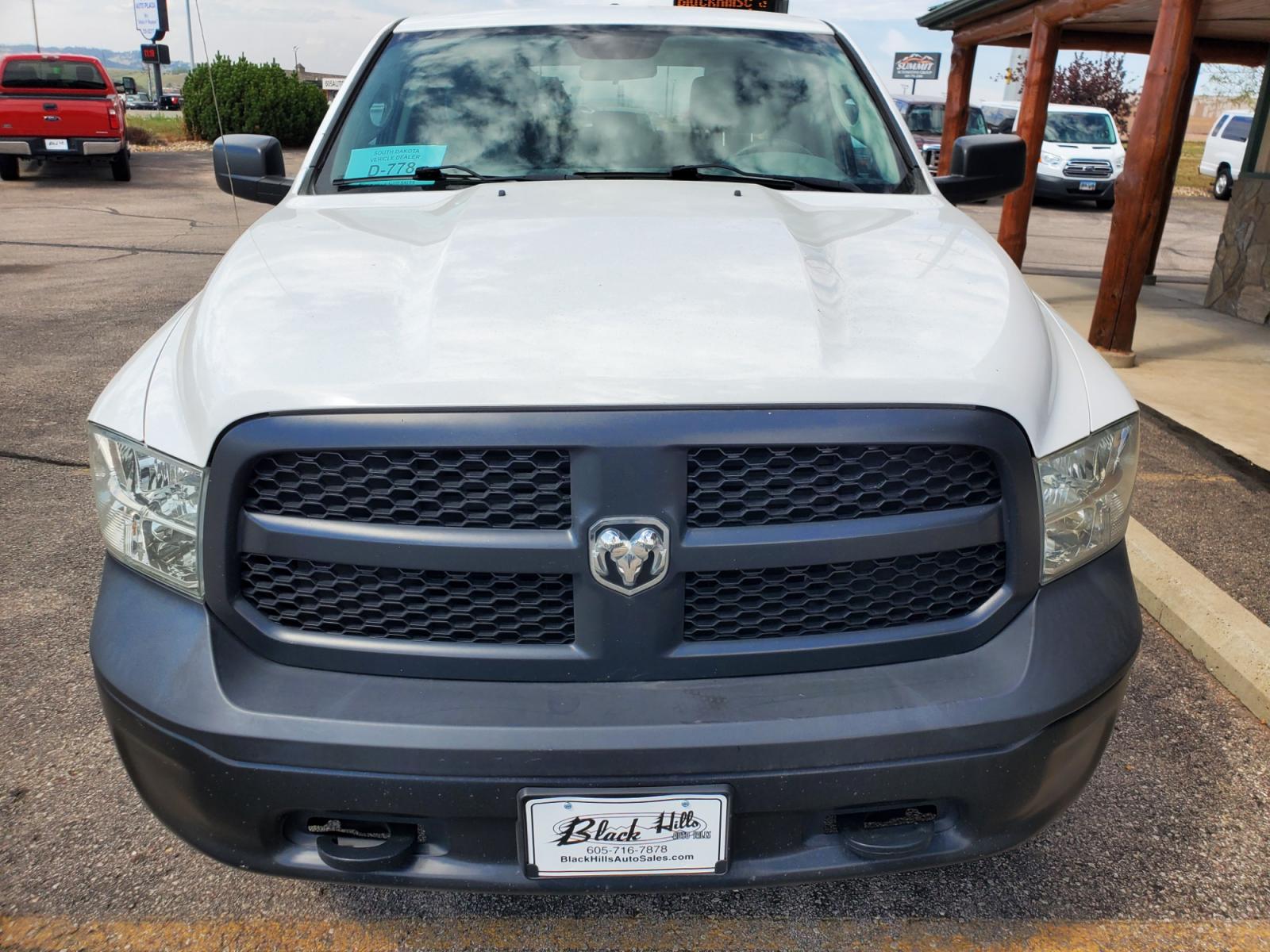 2014 White /Gray Ram 1500 Tradesman (1C6RR7KG2ES) with an 3.6L V-6 24V VVT engine, 8-Speed Automtic transmission, located at 1600 E Hwy 44, Rapid City, SD, 57703, (605) 716-7878, 44.070232, -103.171410 - Photo #1