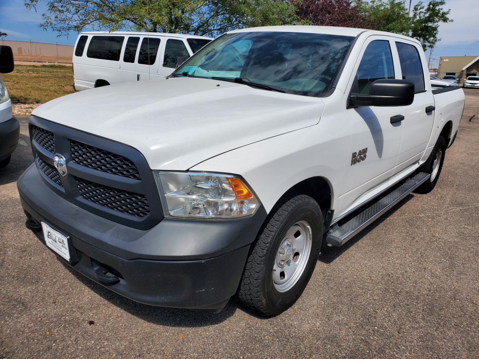 2014 White /Gray Ram 1500 Tradesman (1C6RR7KG2ES) with an 3.6L V-6 24V VVT engine, 8-Speed Automtic transmission, located at 1600 E Hwy 44, Rapid City, SD, 57703, (605) 716-7878, 44.070232, -103.171410 - Photo #2
