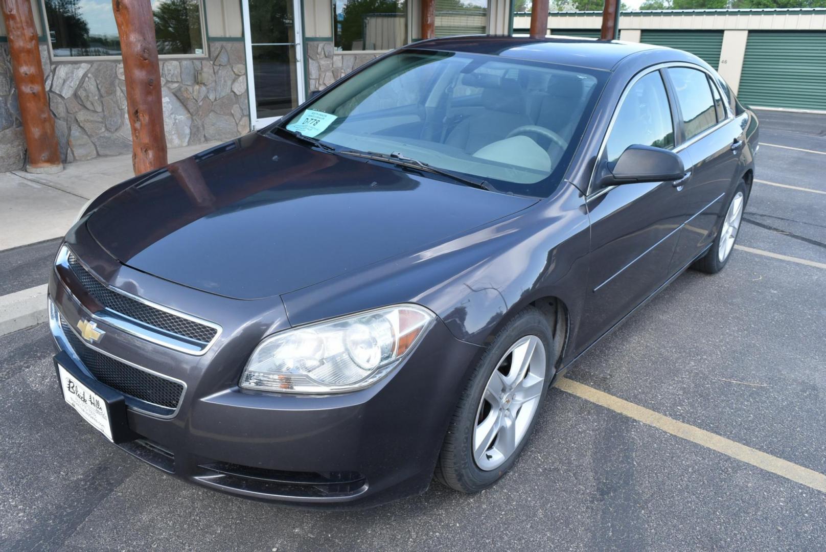 2012 Gray /Lt Gray Chevrolet Malibu LS (1G1ZA5EU9CF) with an 2.4L 4 Cyl Ecotec DOHC 16, Valve Variable Valve Timing, MFI engine, 6-Speed Automatic transmission, located at 1600 E Hwy 44, Rapid City, SD, 57703, (605) 716-7878, 44.070232, -103.171410 - Photo#3