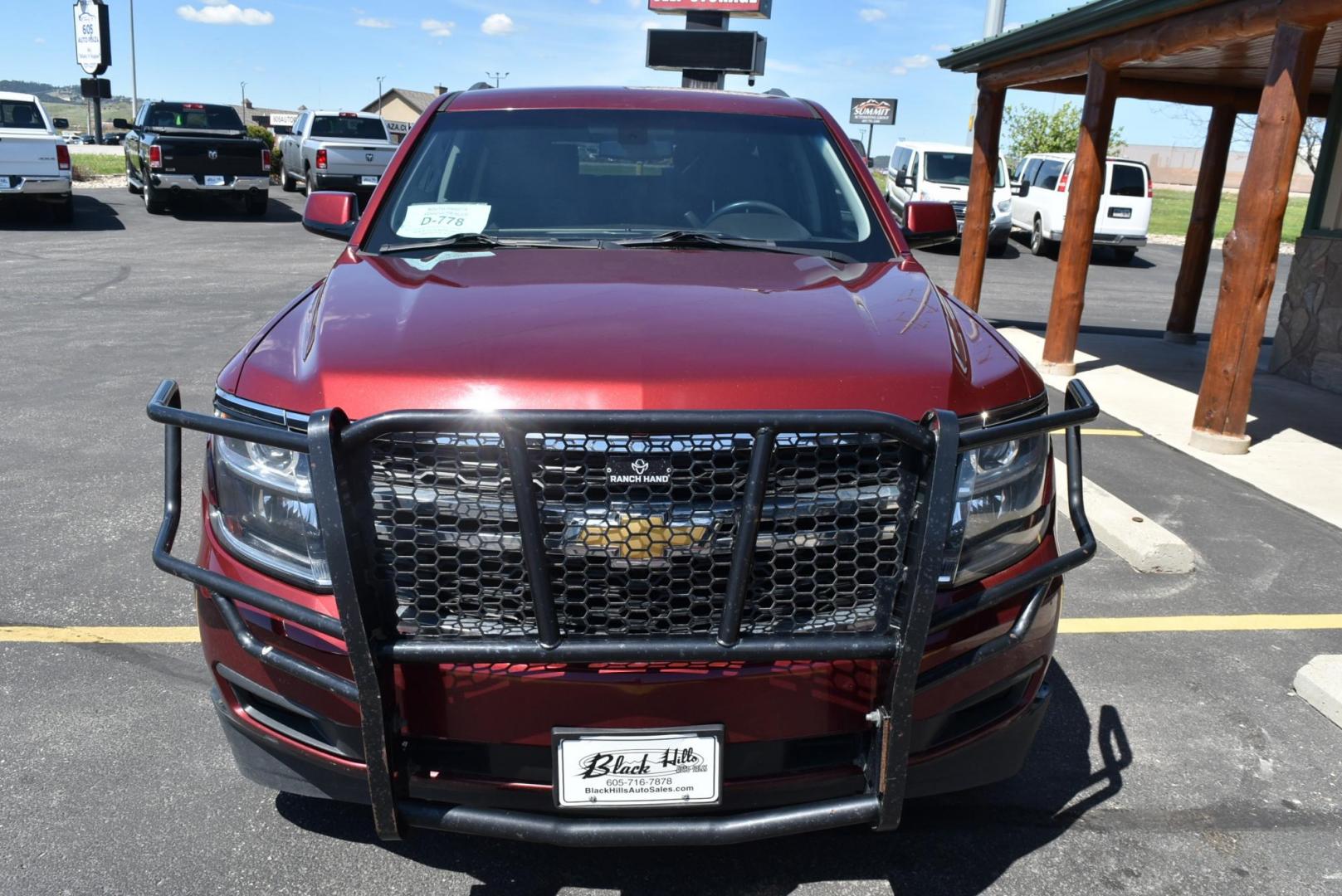 2019 Maroon /Black Chevrolet Suburban LS Fleet (1GNSKKKCXKR) with an 5.3L V-8 engine, 6-Speed Automatic transmission, located at 1600 E Hwy 44, Rapid City, SD, 57703, (605) 716-7878, 44.070232, -103.171410 - Photo#2