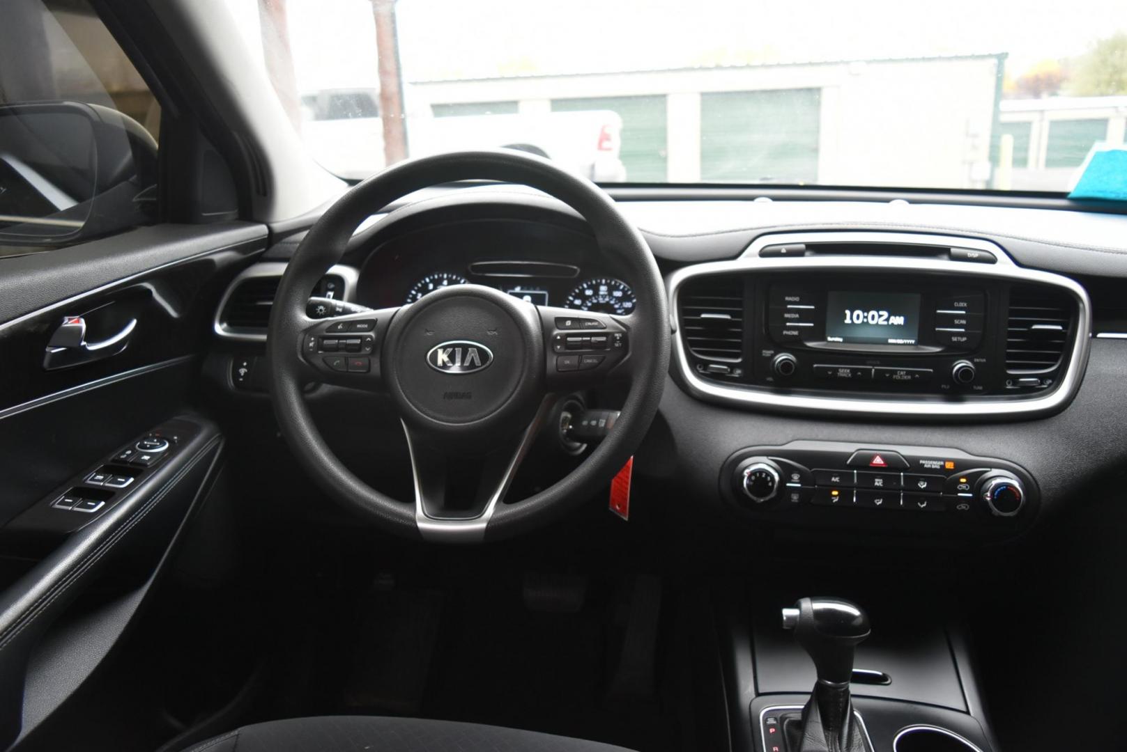 2017 Black Kia Sorento LX (5XYPGDA37HG) with an 2.4L 4 Cyl engine, 6-Speed Automatic w/OD transmission, located at 1600 E Hwy 44, Rapid City, SD, 57703, (605) 716-7878, 44.070232, -103.171410 - Photo#12