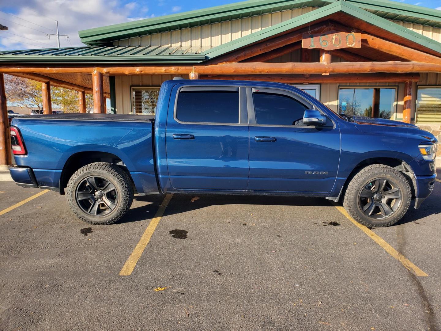 2019 Blue Ram 1500 Rebel (1C6SRFLTXKN) with an 5.7L V-8 "HEMI" engine, 8-Spees Automartic transmission, located at 1600 E Hwy 44, Rapid City, SD, 57703, (605) 716-7878, 44.070232, -103.171410 - Photo#4