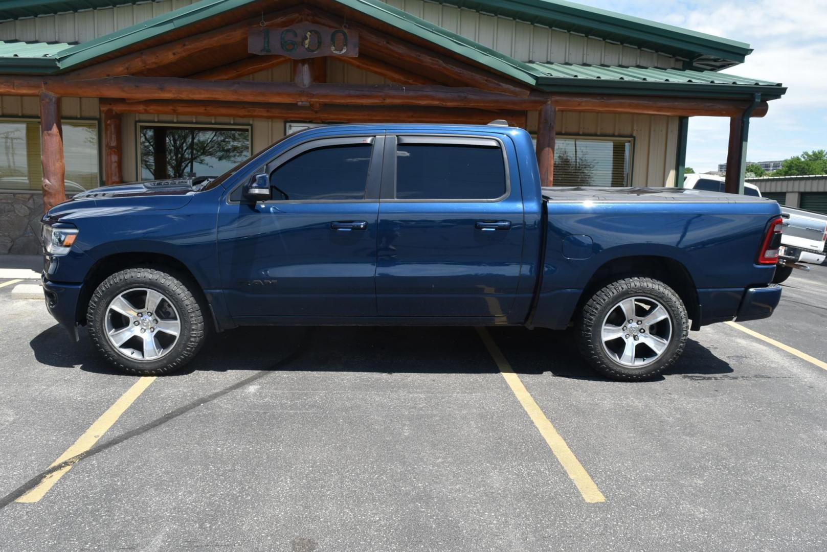2019 Blue Ram 1500 Rebel (1C6SRFLTXKN) with an 5.7L V-8 "HEMI" engine, 8-Spees Automartic transmission, located at 1600 E Hwy 44, Rapid City, SD, 57703, (605) 716-7878, 44.070232, -103.171410 - Photo#3