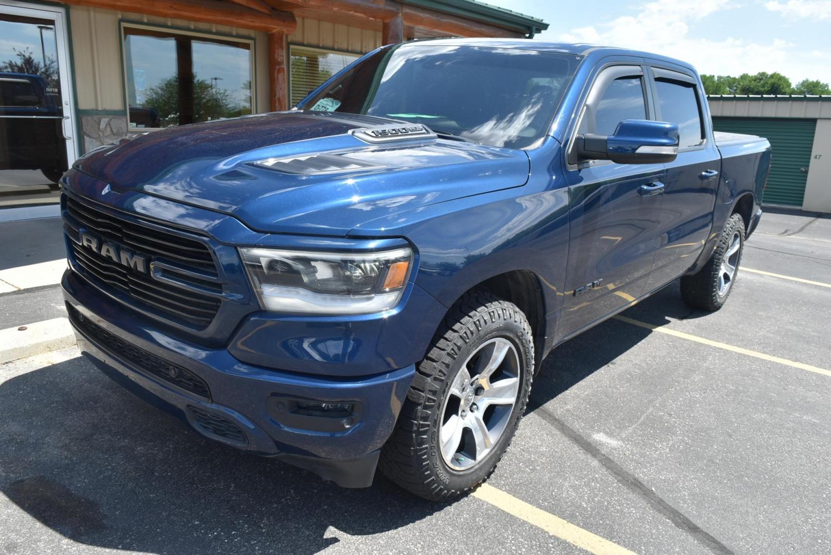 2019 Blue Ram 1500 Rebel (1C6SRFLTXKN) with an 5.7L V-8 "HEMI" engine, 8-Spees Automartic transmission, located at 1600 E Hwy 44, Rapid City, SD, 57703, (605) 716-7878, 44.070232, -103.171410 - Photo#2