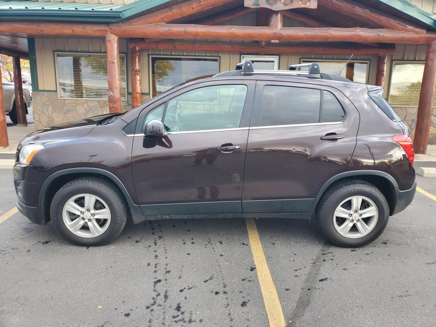 2016 Brown /Black Chevrolet Trax LT (KL7CJPSB9GB) with an 1.4L 4 Cyl Turbo engine, 6-Speed Automatic transmission, located at 1600 E Hwy 44, Rapid City, SD, 57703, (605) 716-7878, 44.070232, -103.171410 - Photo#1