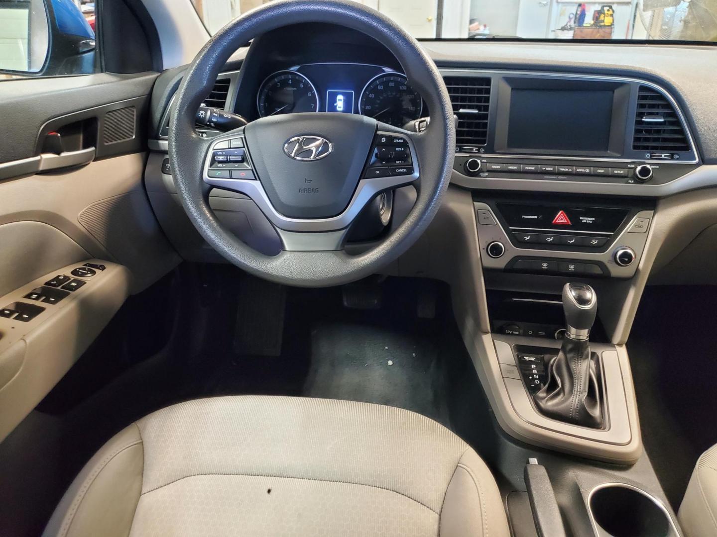 2018 Blue /Gray Hyundai Elantra SEL (5NPD84LF9JH) with an 2.0L 4 Cyl. engine, 6-Speed Automatic w/ OD transmission, located at 1600 E Hwy 44, Rapid City, SD, 57703, (605) 716-7878, 44.070232, -103.171410 - Photo#11