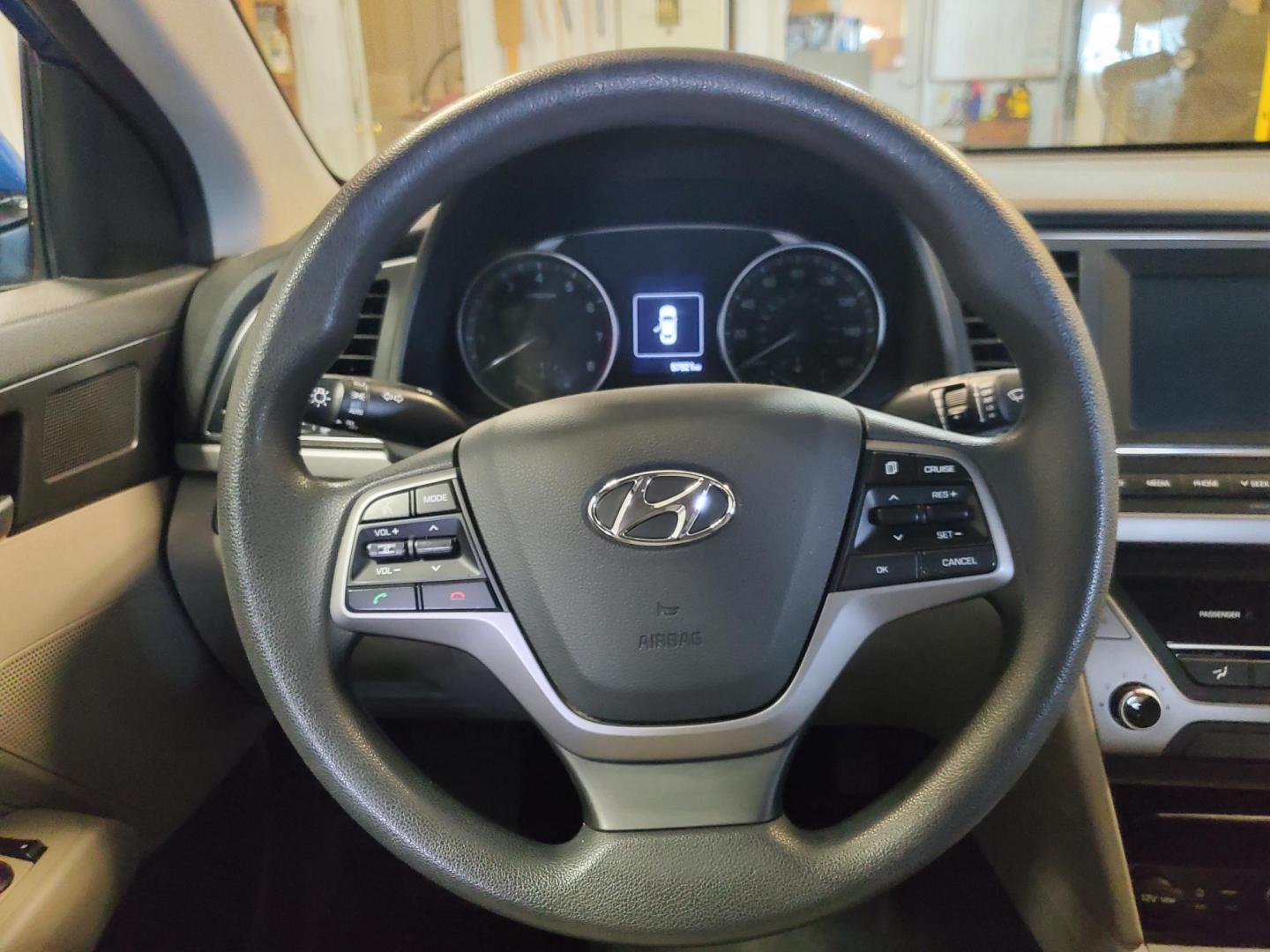 2018 Blue /Gray Hyundai Elantra SEL (5NPD84LF9JH) with an 2.0L 4 Cyl. engine, 6-Speed Automatic w/ OD transmission, located at 1600 E Hwy 44, Rapid City, SD, 57703, (605) 716-7878, 44.070232, -103.171410 - Photo#13