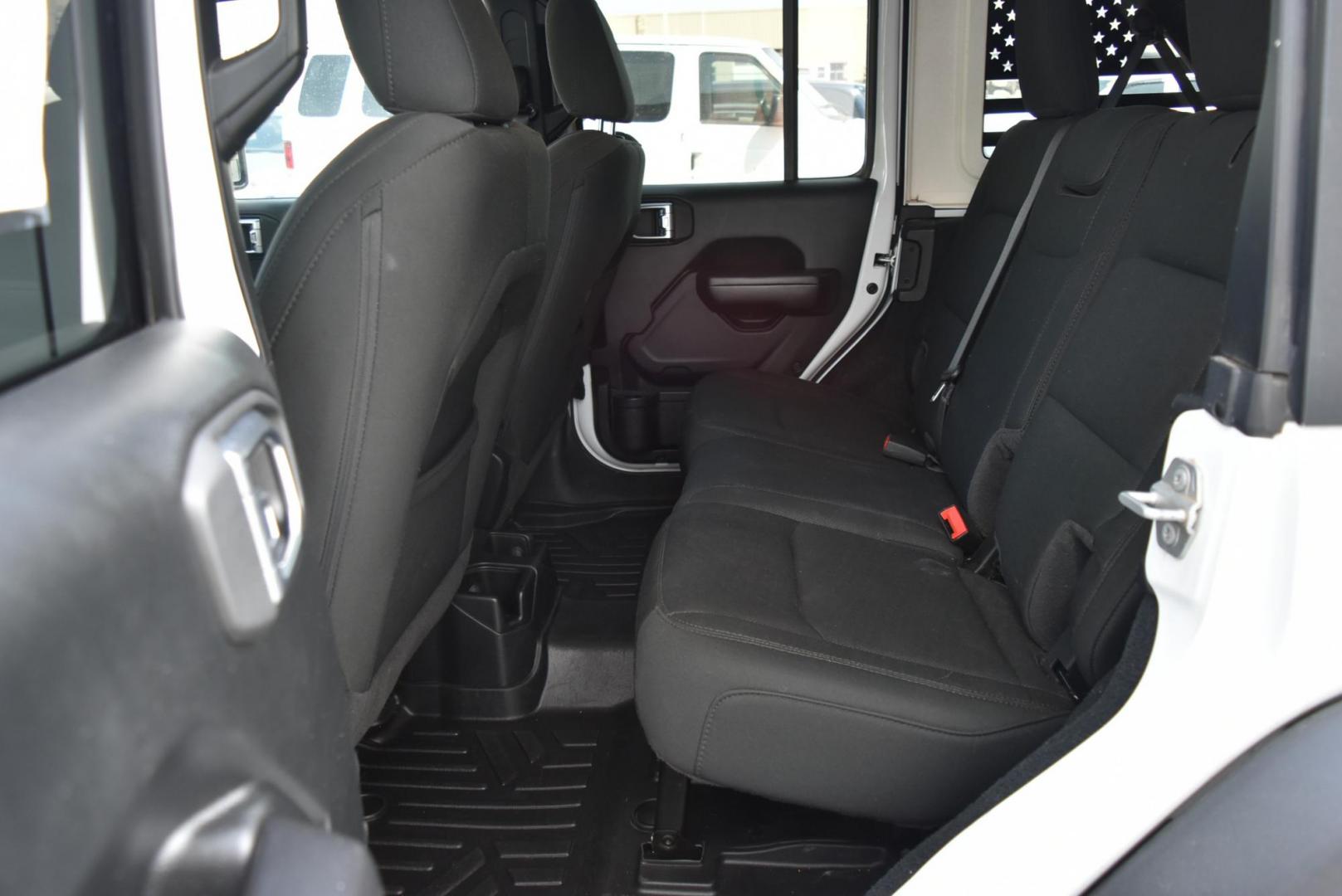 2020 White /Black Jeep Wrangler Sport (1C4HJXDN0LW) with an 2.0L I4 DOHC DI TURBO W/ESS engine, 8-Speed Automatic transmission, located at 1600 E Hwy 44, Rapid City, SD, 57703, (605) 716-7878, 44.070232, -103.171410 - Photo#11