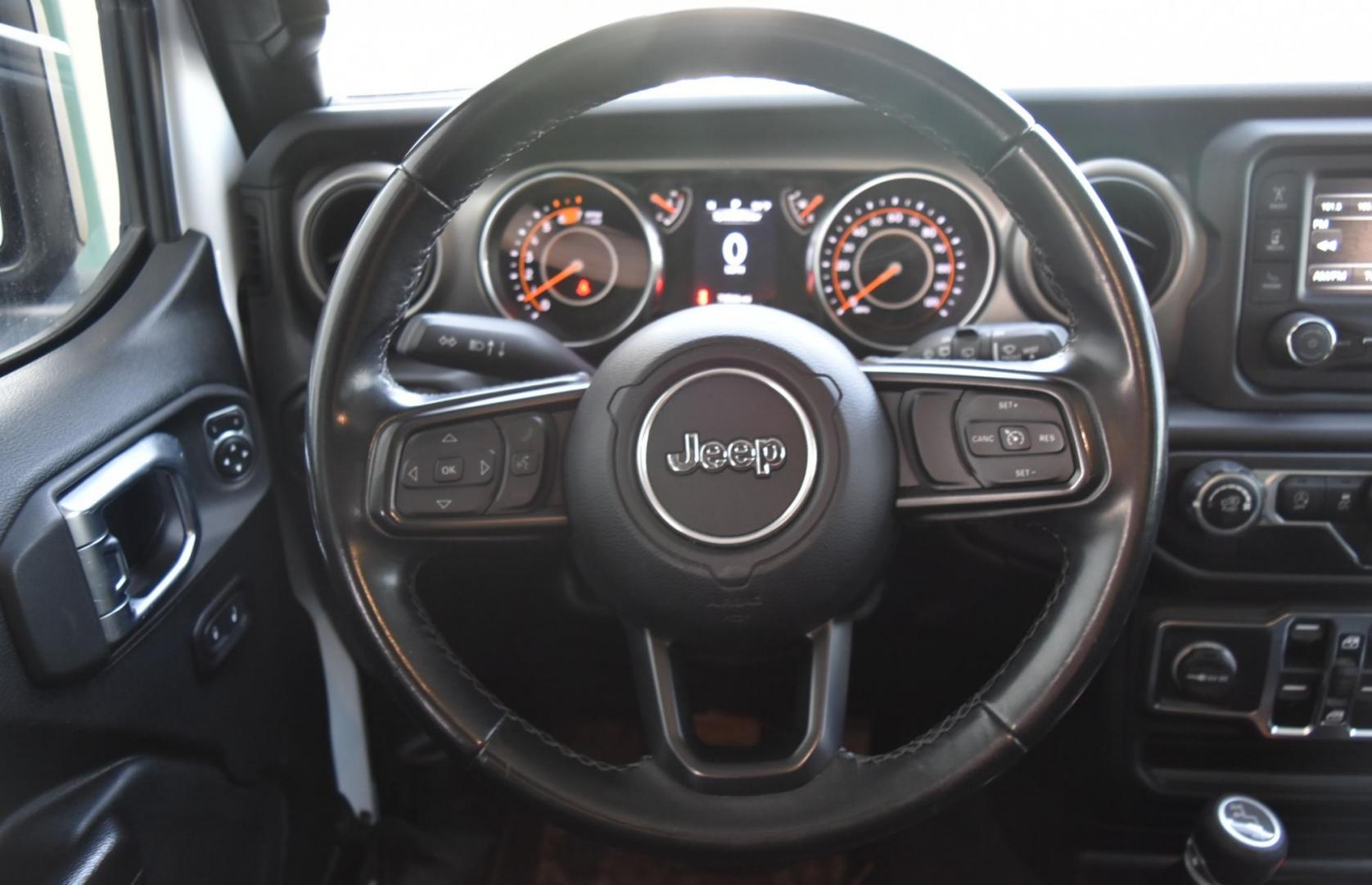 2020 White /Black Jeep Wrangler Sport (1C4HJXDN0LW) with an 2.0L I4 DOHC DI TURBO W/ESS engine, 8-Speed Automatic transmission, located at 1600 E Hwy 44, Rapid City, SD, 57703, (605) 716-7878, 44.070232, -103.171410 - Photo#13