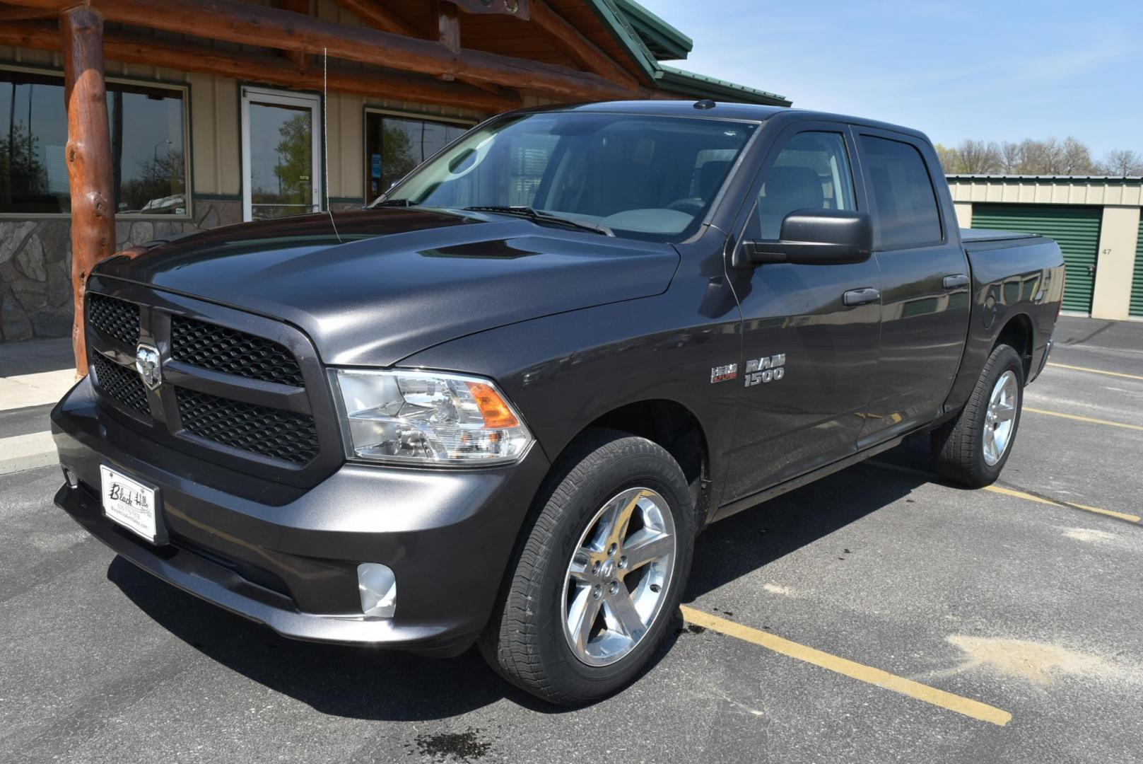 2017 Gray Ram 1500 Express (3C6RR7KT6HG) with an 5.7L V8 HEMI MDS VV engine, 8-Speed Automatic transmission, located at 1600 E Hwy 44, Rapid City, SD, 57703, (605) 716-7878, 44.070232, -103.171410 - Photo#2