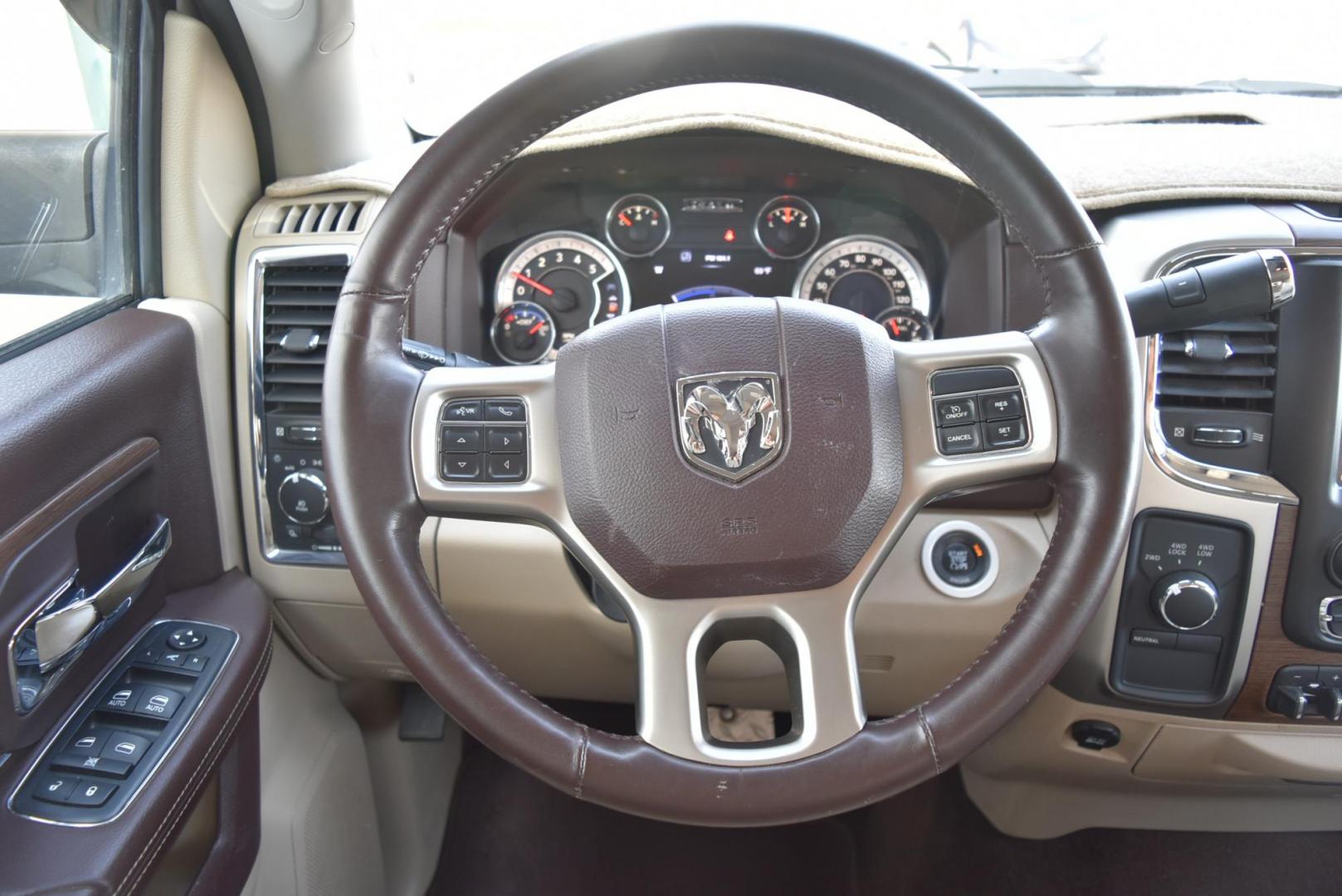 2016 White /Lt Brown Ram 2500 Laramie (3C6UR5FL2GG) with an 6.7L I6 CUMMINS TURBO DIESEL engine, 6-Speed Automatic transmission, located at 1600 E Hwy 44, Rapid City, SD, 57703, (605) 716-7878, 44.070232, -103.171410 - Photo#13
