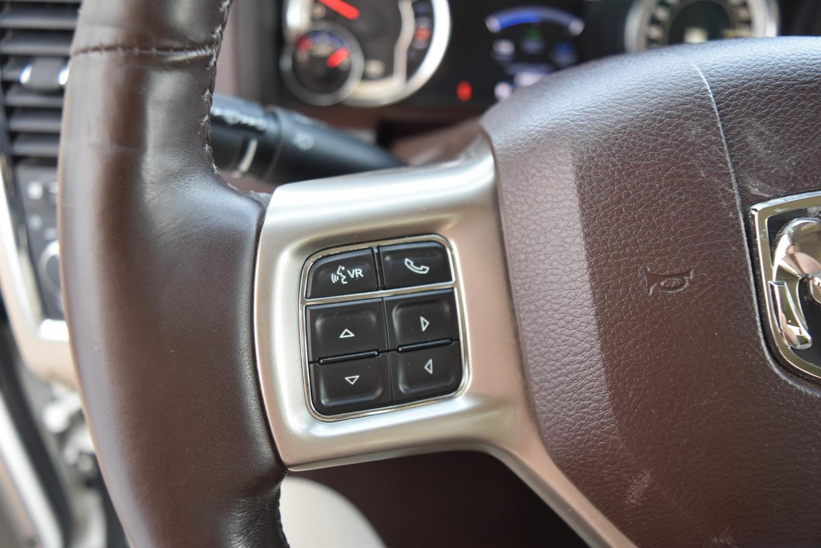 2016 White /Lt Brown Ram 2500 Laramie (3C6UR5FL2GG) with an 6.7L I6 CUMMINS TURBO DIESEL engine, 6-Speed Automatic transmission, located at 1600 E Hwy 44, Rapid City, SD, 57703, (605) 716-7878, 44.070232, -103.171410 - Photo#15