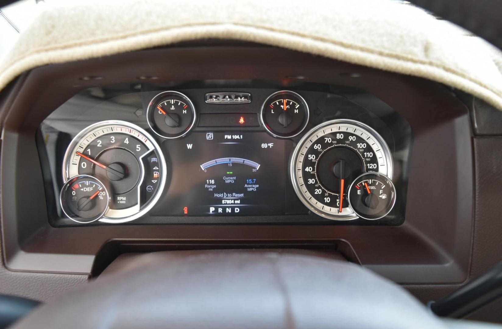 2016 White /Lt Brown Ram 2500 Laramie (3C6UR5FL2GG) with an 6.7L I6 CUMMINS TURBO DIESEL engine, 6-Speed Automatic transmission, located at 1600 E Hwy 44, Rapid City, SD, 57703, (605) 716-7878, 44.070232, -103.171410 - Photo#16