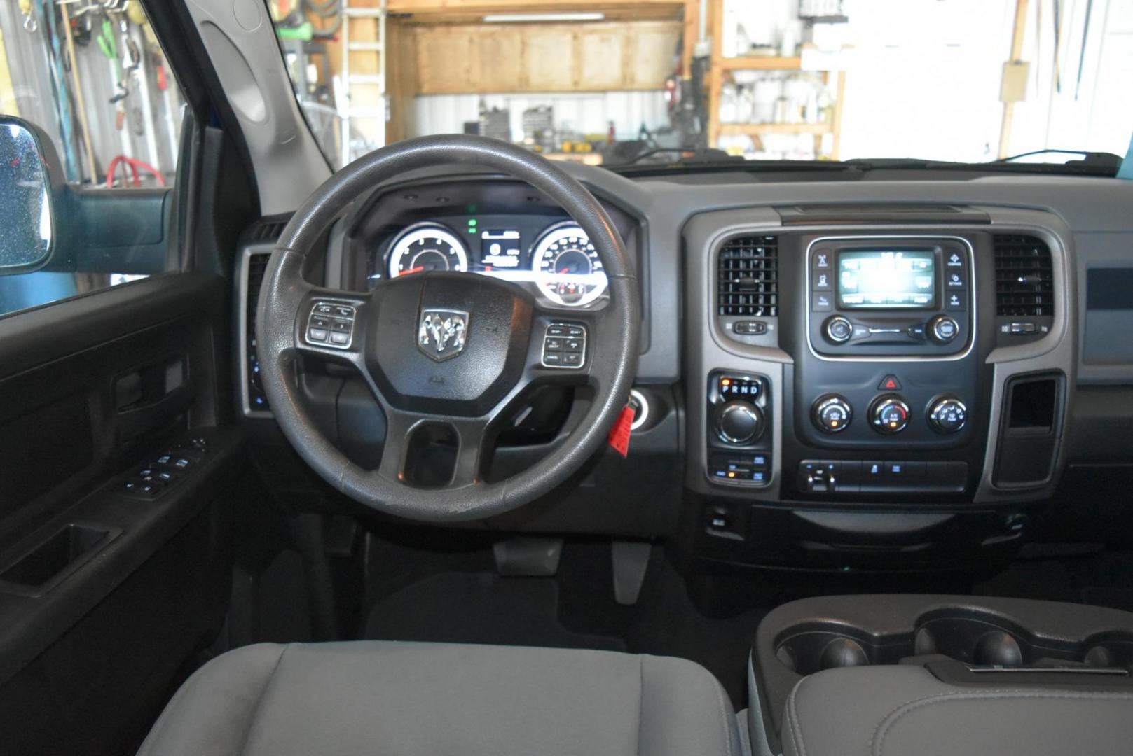 2018 Blue /Black Ram 1500 Express (3C6RR7KT4JG) with an 5.7L V8 HEMI MDS VVT engine, 8-Speed Automatic transmission, located at 1600 E Hwy 44, Rapid City, SD, 57703, (605) 716-7878, 44.070232, -103.171410 - Photo#13