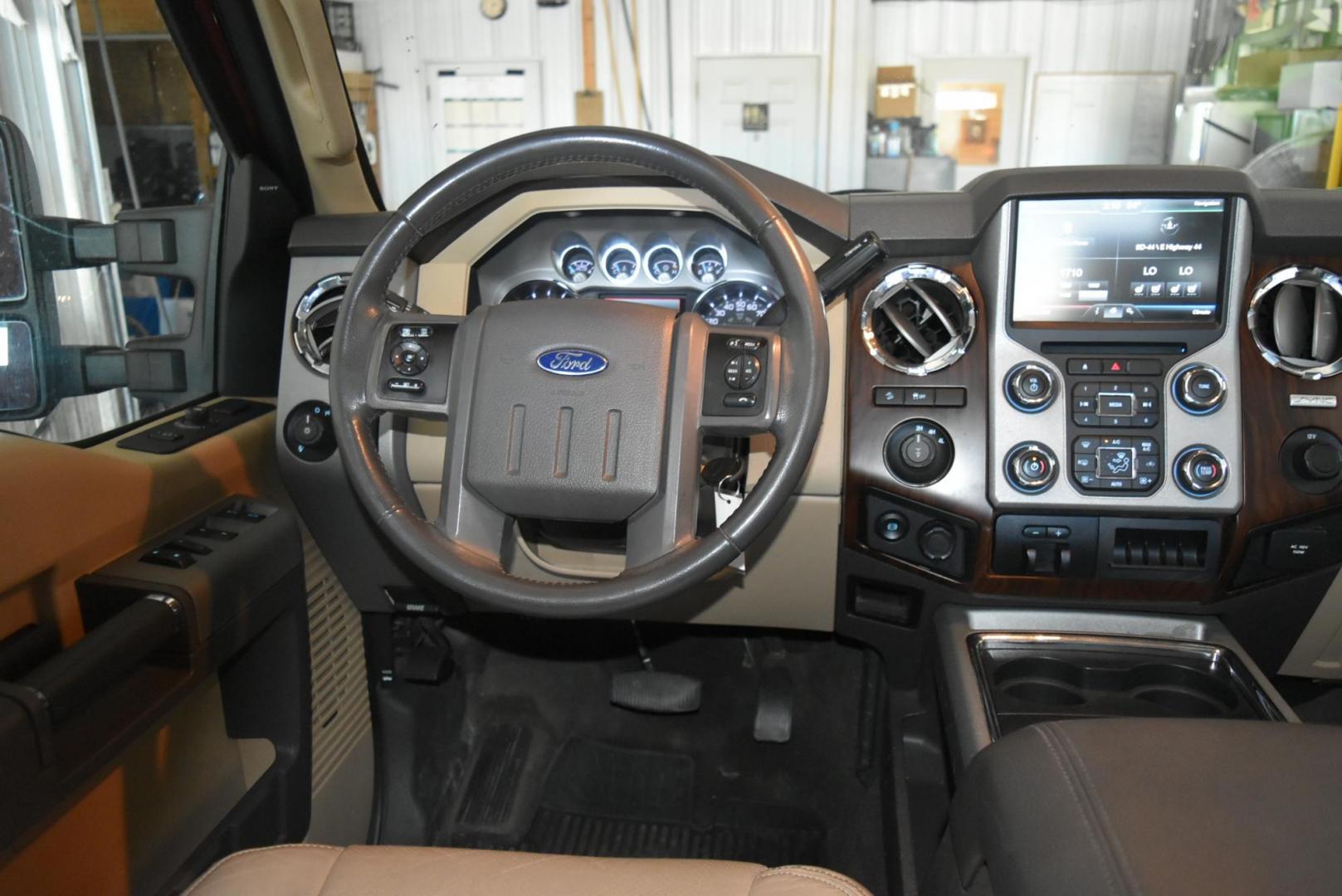 2016 Red /Tan Ford F-250 Super-Duty Lariet (1FT7W2BT2GE) with an 6.7L POWER STROKE V8 TURBO DIESEL engine, Torqshift 6-Speed Auto w/OD transmission, located at 1600 E Hwy 44, Rapid City, SD, 57703, (605) 716-7878, 44.070232, -103.171410 - Photo#13