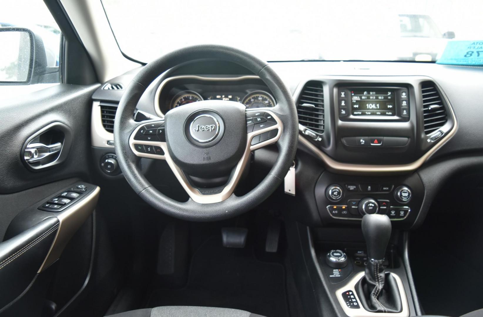 2018 Silver /Black Jeep Cherokee Latitude 4WD (1C4PJMCB6JD) with an 2.4L L4 DOHC 16V engine, 9-Speed Automatic transmission, located at 1600 E Hwy 44, Rapid City, SD, 57703, (605) 716-7878, 44.070232, -103.171410 - very nice one owner, great service, Latitude edition, - Photo#13