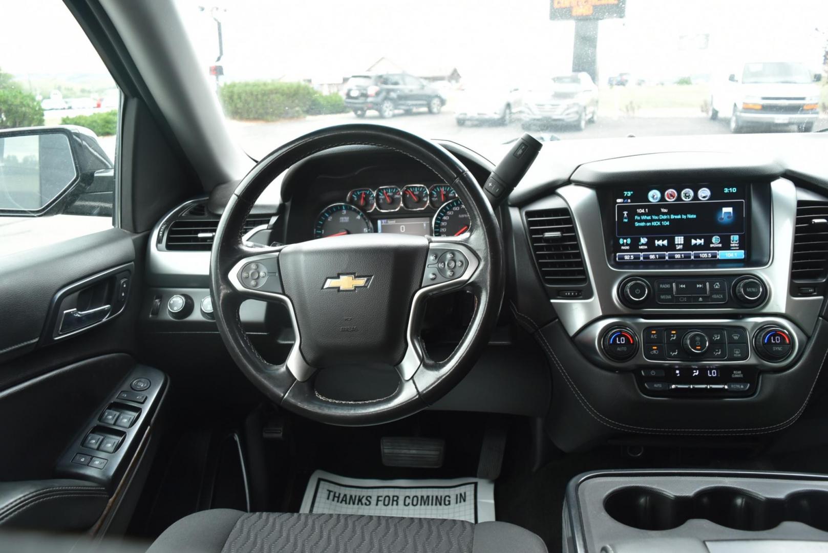 2018 Gray /Black Chevrolet Tahoe LS (1GNSKAECXJR) with an 5.3L V8 OHV 16V engine, 6-Speed Automatic transmission, located at 1600 E Hwy 44, Rapid City, SD, 57703, (605) 716-7878, 44.070232, -103.171410 - Photo#13