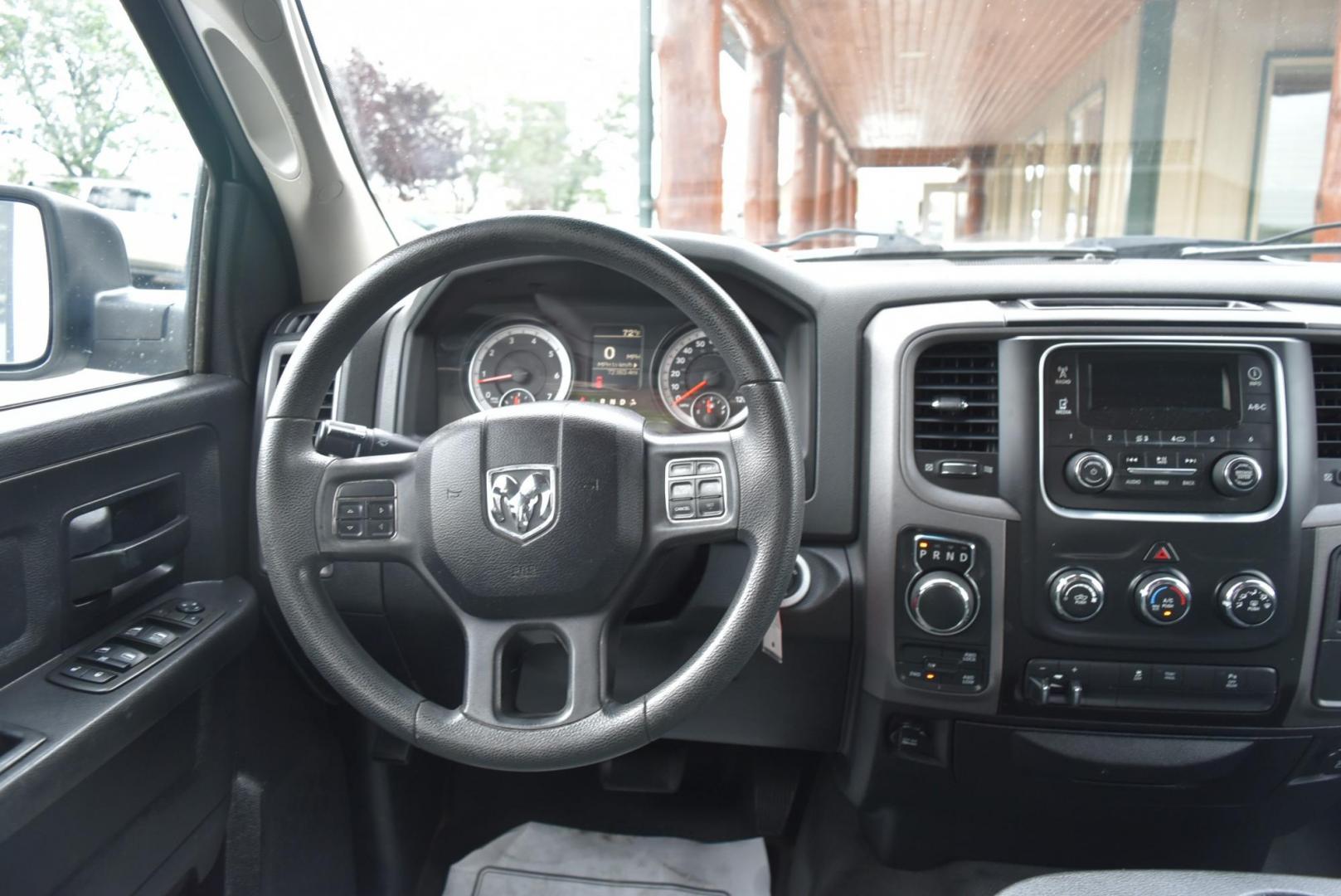 2014 Silver /black RAM 1500 Tradesman Crew Cab SWB 4WD (1C6RR7KG3ES) with an 3.6L V6 DOHC 24V FFV engine, 6-Speed Automatic transmission, located at 1600 E Hwy 44, Rapid City, SD, 57703, (605) 716-7878, 44.070232, -103.171410 - Photo#13