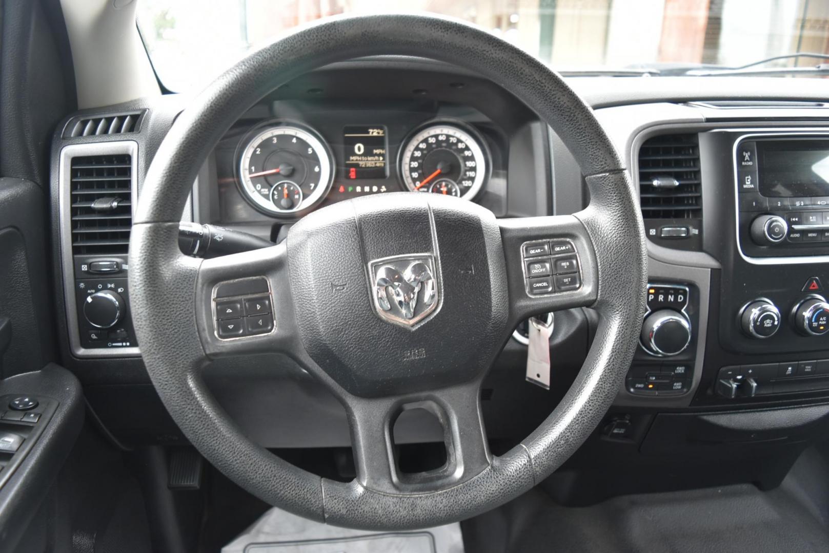 2014 Silver /black RAM 1500 Tradesman Crew Cab SWB 4WD (1C6RR7KG3ES) with an 3.6L V6 DOHC 24V FFV engine, 6-Speed Automatic transmission, located at 1600 E Hwy 44, Rapid City, SD, 57703, (605) 716-7878, 44.070232, -103.171410 - Photo#15
