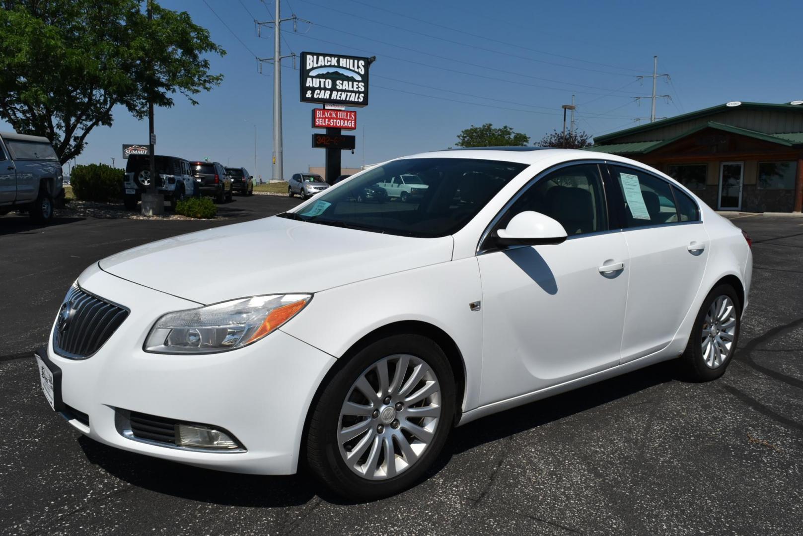 2011 White Buick Regal CXL Turbo - 2XT (W04GW5EV6B1) with an 2.2L L4 DOHC 16V TURBO engine, 6-Speed Automatic, Aisin Warner, Electronically Controlled With Overdrive transmission, located at 1600 E Hwy 44, Rapid City, SD, 57703, (605) 716-7878, 44.070232, -103.171410 - Photo#0