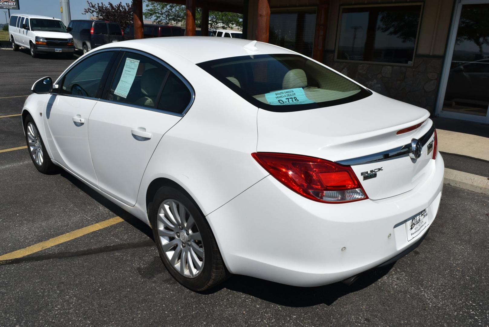 2011 White Buick Regal CXL Turbo - 2XT (W04GW5EV6B1) with an 2.2L L4 DOHC 16V TURBO engine, 6-Speed Automatic, Aisin Warner, Electronically Controlled With Overdrive transmission, located at 1600 E Hwy 44, Rapid City, SD, 57703, (605) 716-7878, 44.070232, -103.171410 - Photo#6