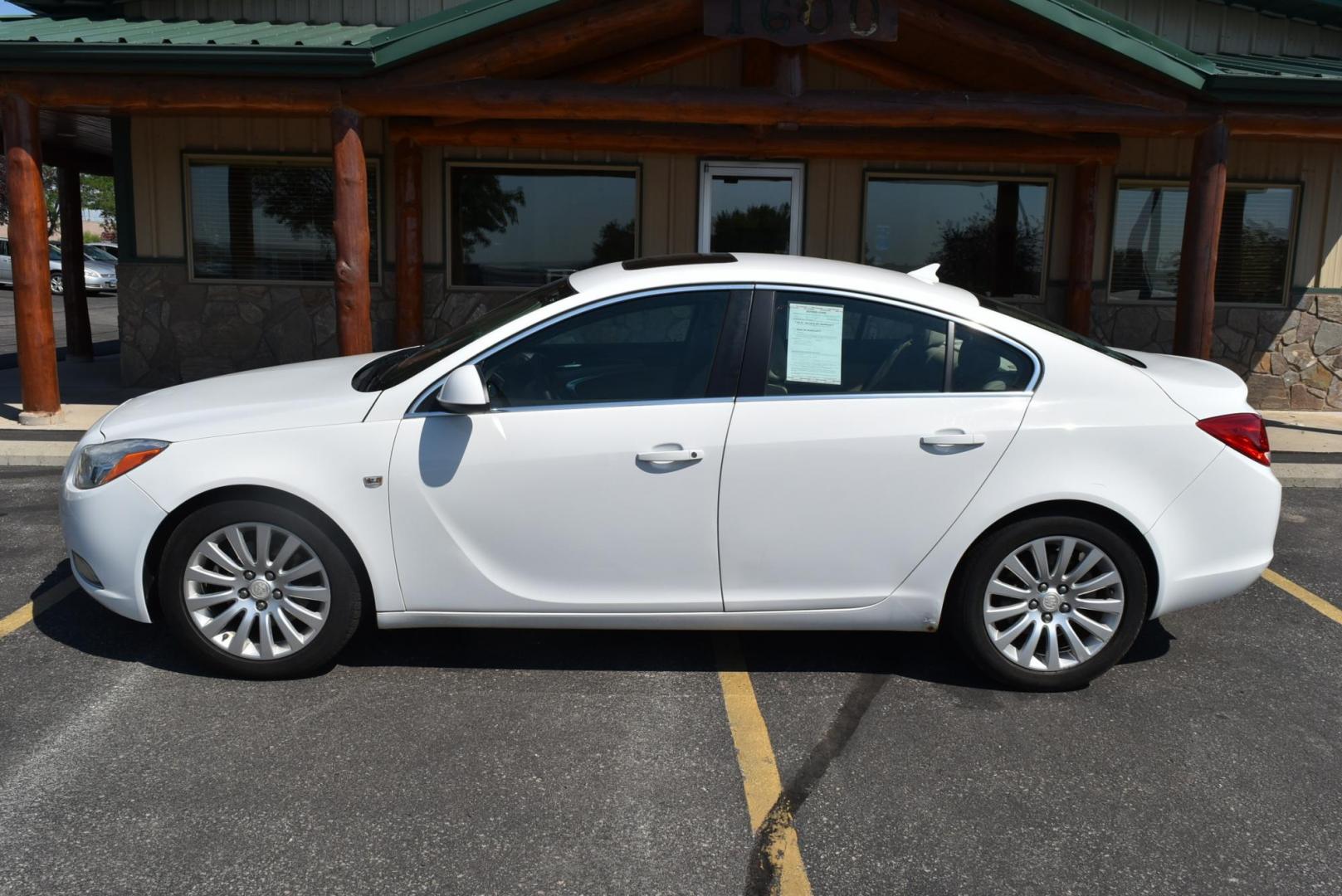 2011 White Buick Regal CXL Turbo - 2XT (W04GW5EV6B1) with an 2.2L L4 DOHC 16V TURBO engine, 6-Speed Automatic, Aisin Warner, Electronically Controlled With Overdrive transmission, located at 1600 E Hwy 44, Rapid City, SD, 57703, (605) 716-7878, 44.070232, -103.171410 - Photo#4