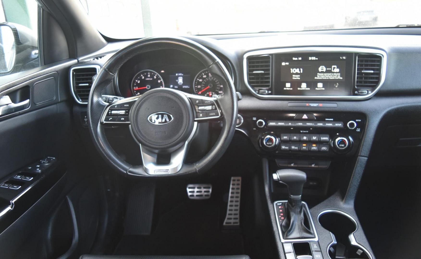 2020 Gray /Black Kia Sportage S (KNDP6CACXL7) with an 2.4L 4 Cyl engine, 6-Speed Automatic w/ Overdrive transmission, located at 1600 E Hwy 44, Rapid City, SD, 57703, (605) 716-7878, 44.070232, -103.171410 - Very nice local unit, Leather , Moonroof, fully loaded - Photo#13