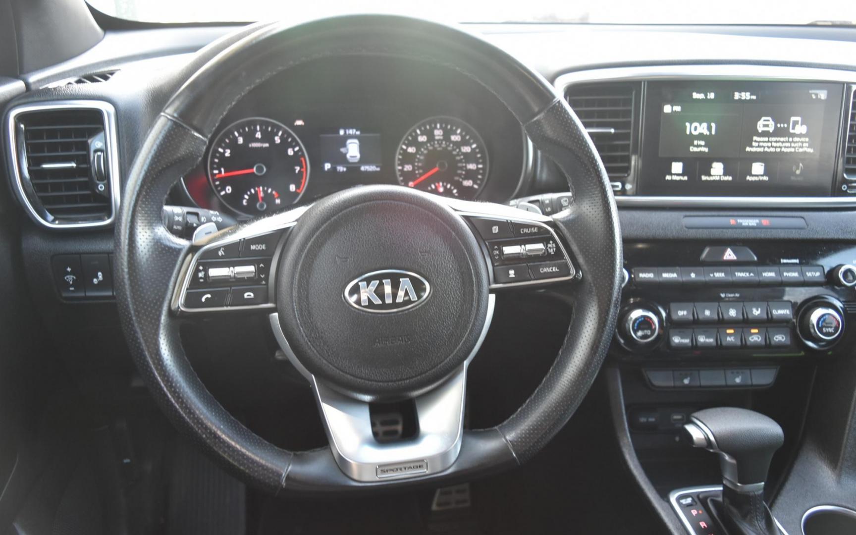 2020 Gray /Black Kia Sportage S (KNDP6CACXL7) with an 2.4L 4 Cyl engine, 6-Speed Automatic w/ Overdrive transmission, located at 1600 E Hwy 44, Rapid City, SD, 57703, (605) 716-7878, 44.070232, -103.171410 - Very nice local unit, Leather , Moonroof, fully loaded - Photo#14