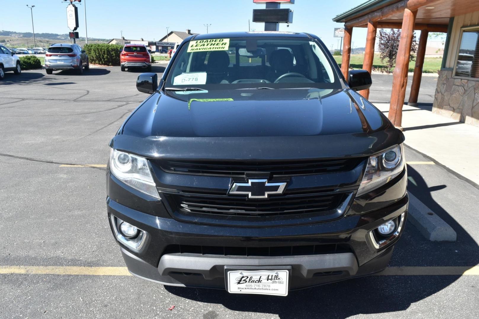2019 Black /Black Chevrolet Colorado Z-71 (1GCGTDEN6K1) with an 3.6L DI DOHC V6 VVT engine, 8-Speed Automatic transmission, located at 1600 E Hwy 44, Rapid City, SD, 57703, (605) 716-7878, 44.070232, -103.171410 - Photo#2