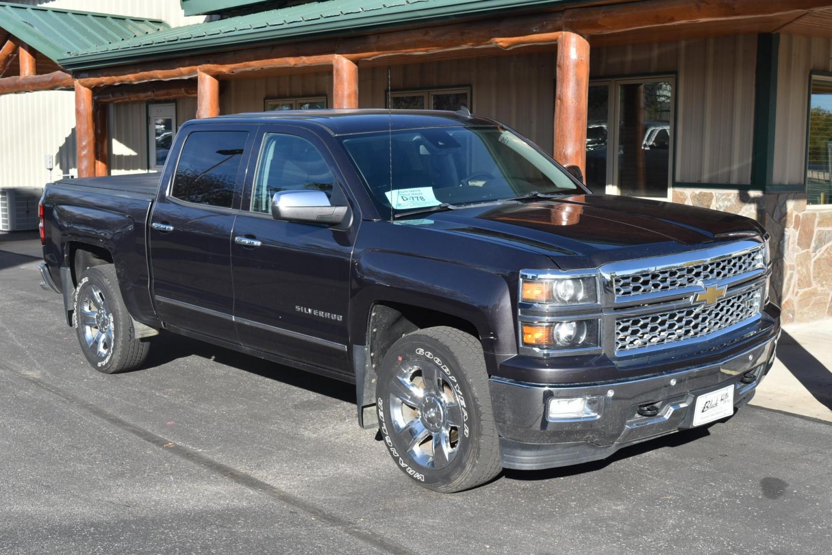 2014 Gray /Black Chevrolet Silverado 1500 LTZ (3GCUKSEC3EG) with an 5.3L FLEXFUEL ECOTEC3 V8 WITH ACTIVE FUEL MANAGEMENT, DIRECT INJECTION AND VARIABLE VALVE TIMING engine, 6-Speed Automatic transmission, located at 1600 E Hwy 44, Rapid City, SD, 57703, (605) 716-7878, 44.070232, -103.171410 - Photo#1