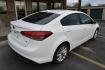 2017 White /Black Kia Forte LX (3KPFL4A77HE) with an 2.0L L4 DOHC 16V engine, 6-Speed Automatic w/ OD transmission, located at 1600 E Hwy 44, Rapid City, SD, 57703, (605) 716-7878, 44.070232, -103.171410 - Photo#8