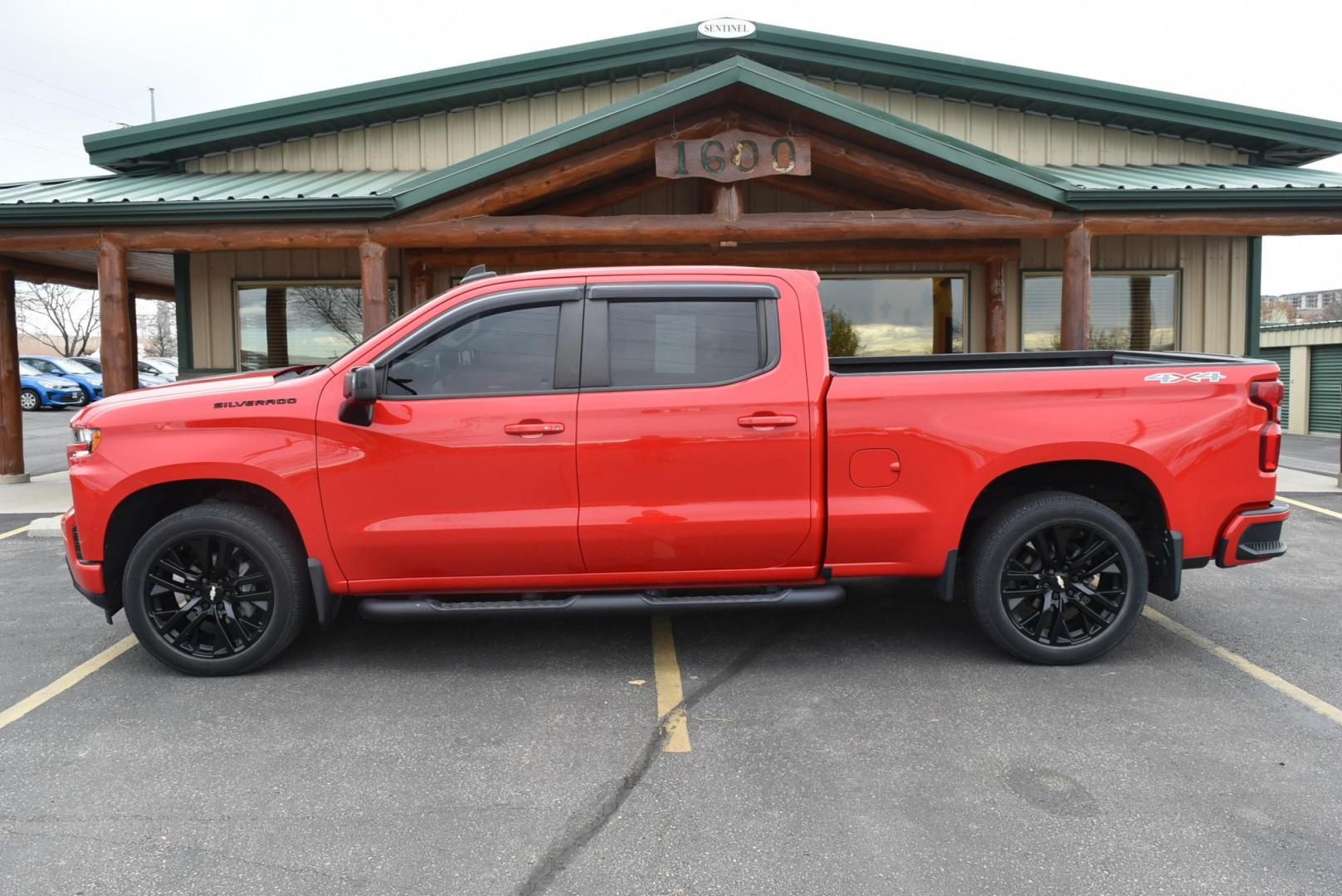 2021 Red /Black Chevrolet Silverado 1500 RST (1GCUYEED9MZ) with an 5.3L ECOTEC3 V8 engine, 8-Speed Automatic transmission, located at 1600 E Hwy 44, Rapid City, SD, 57703, (605) 716-7878, 44.070232, -103.171410 - Photo#4