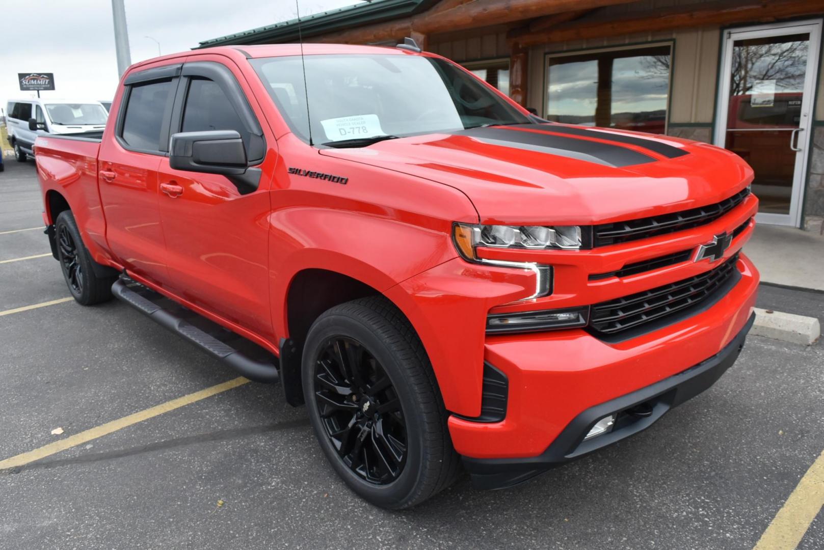 2021 Red /Black Chevrolet Silverado 1500 RST (1GCUYEED9MZ) with an 5.3L ECOTEC3 V8 engine, 8-Speed Automatic transmission, located at 1600 E Hwy 44, Rapid City, SD, 57703, (605) 716-7878, 44.070232, -103.171410 - Photo#1