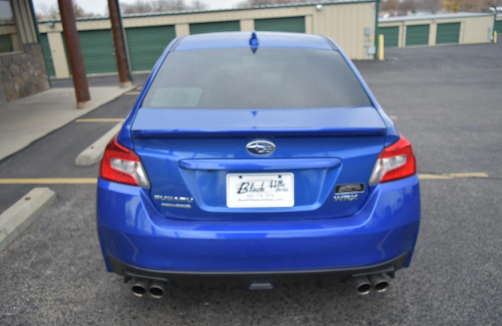 2017 Blue /Black Subaru WRX Limited (JF1VA1J62H9) with an 2.0L H4 Boxer engine, 6-Speed Manual transmission, located at 1600 E Hwy 44, Rapid City, SD, 57703, (605) 716-7878, 44.070232, -103.171410 - Photo#6